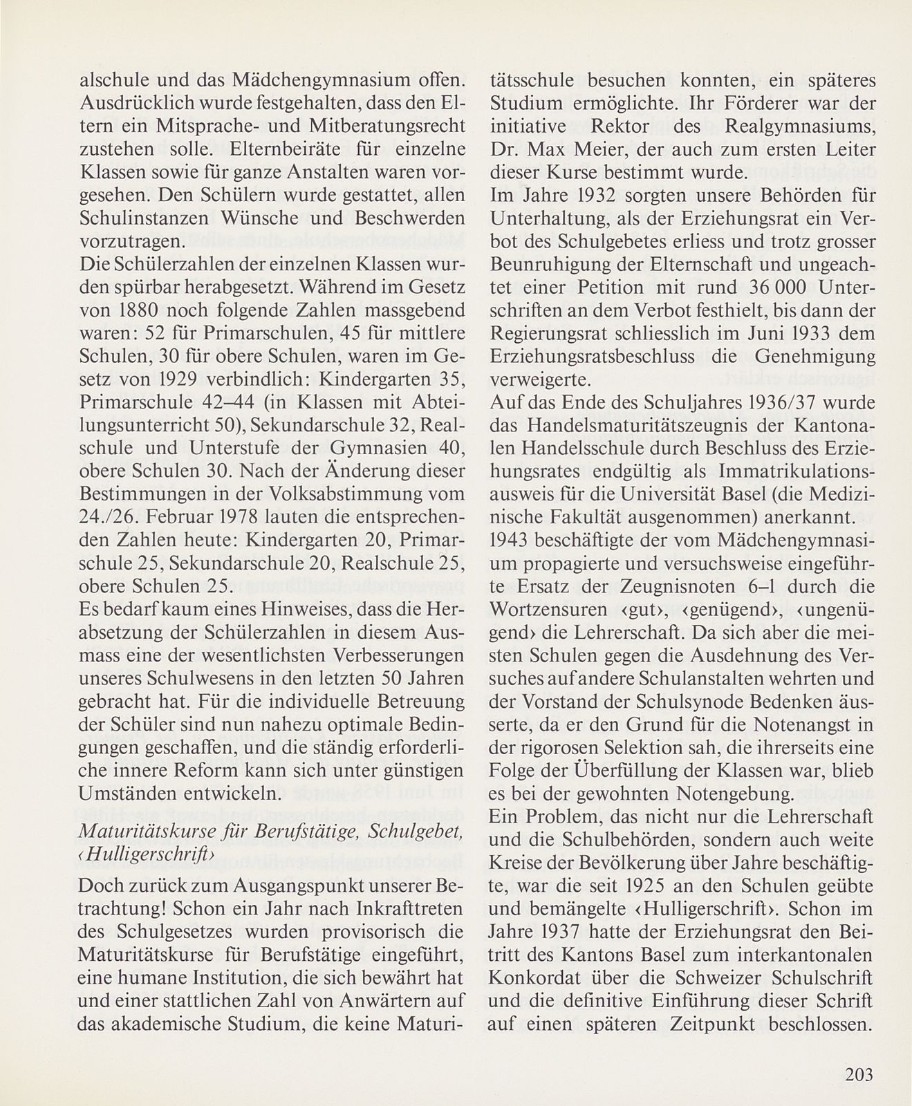 50 Jahre Basler Schule unter dem Schulgesetz vom 4. April 1929 – Seite 2