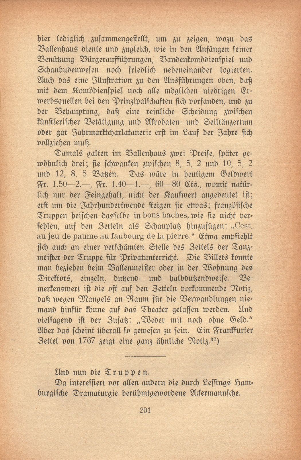 Basels Komödienwesen im 18. Jahrhundert – Seite 25