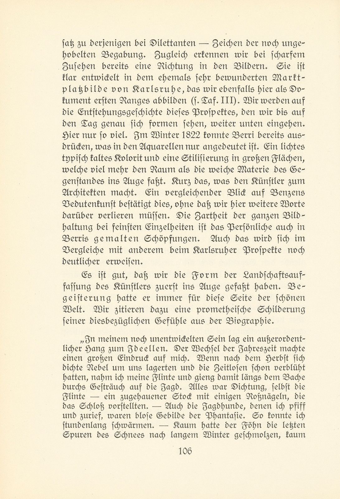 Melchior Berri. (Ein Beitrag zur Kultur des Spätklassizismus in Basel.) – Seite 48