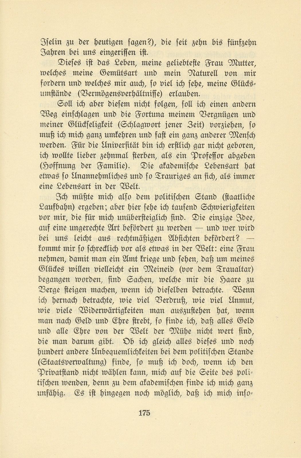 Isaak Iselin als Student in Göttingen (1747/48) – Seite 75