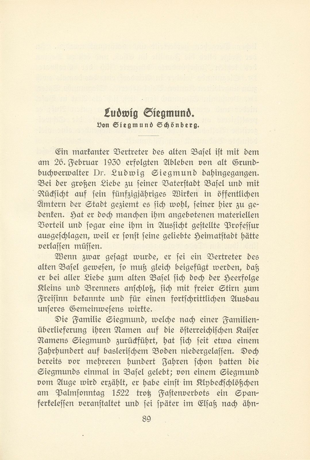 Ludwig Siegmund – Seite 1