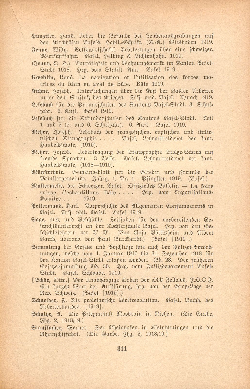 Basler Bibliographie 1919 – Seite 4