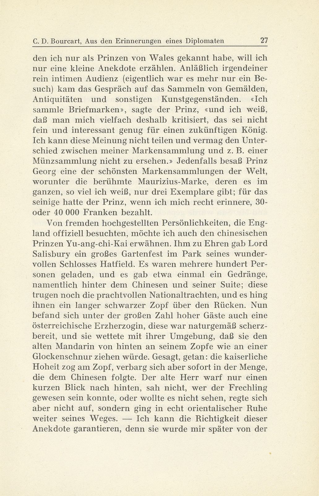 Aus den Erinnerungen eines Diplomaten – Seite 5