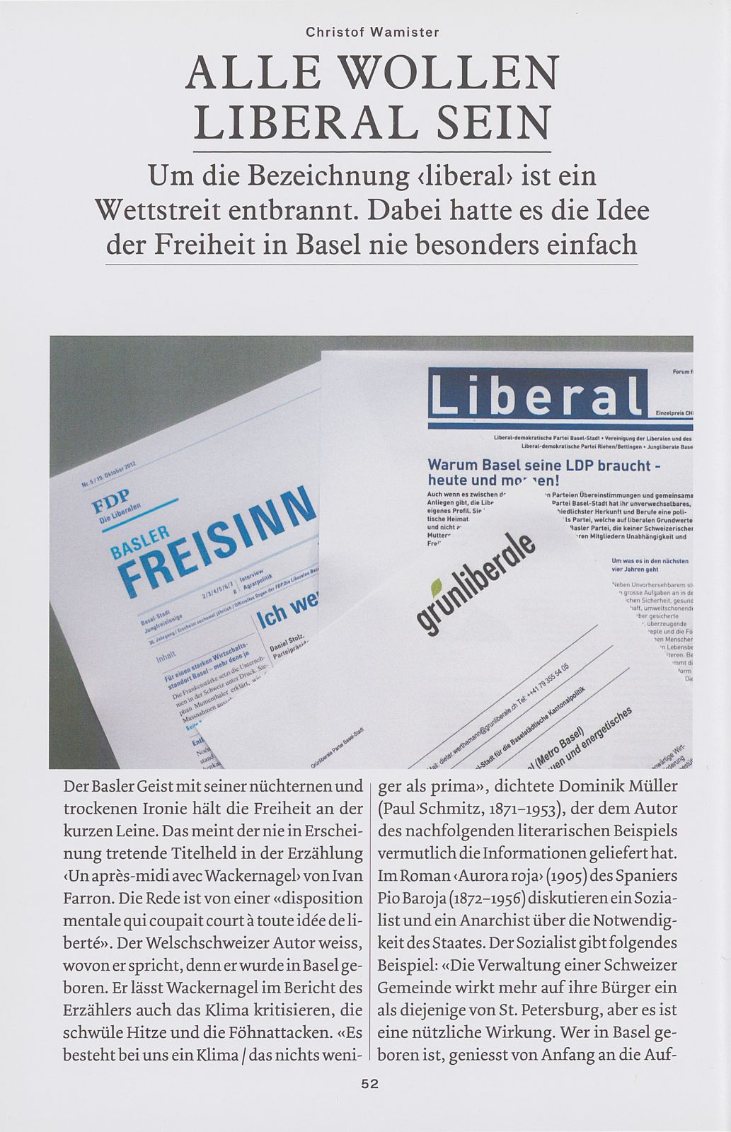 Alle wollen liberal sein – Seite 1