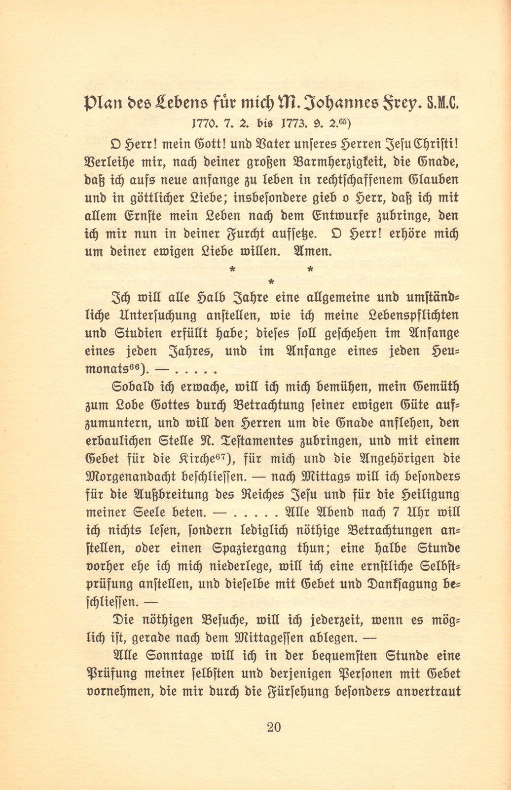 Aus den Papieren eines Pietisten und Aufklärers. [Joh. Frey] – Seite 20