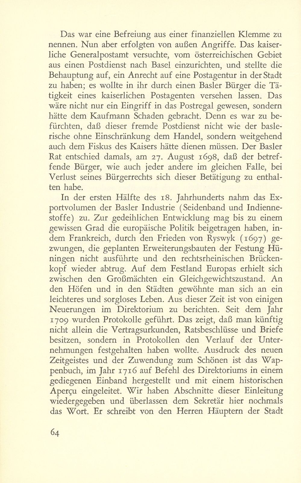 Das Direktorium der Kaufmannschaft zu Basel (1682-1798) – Seite 11