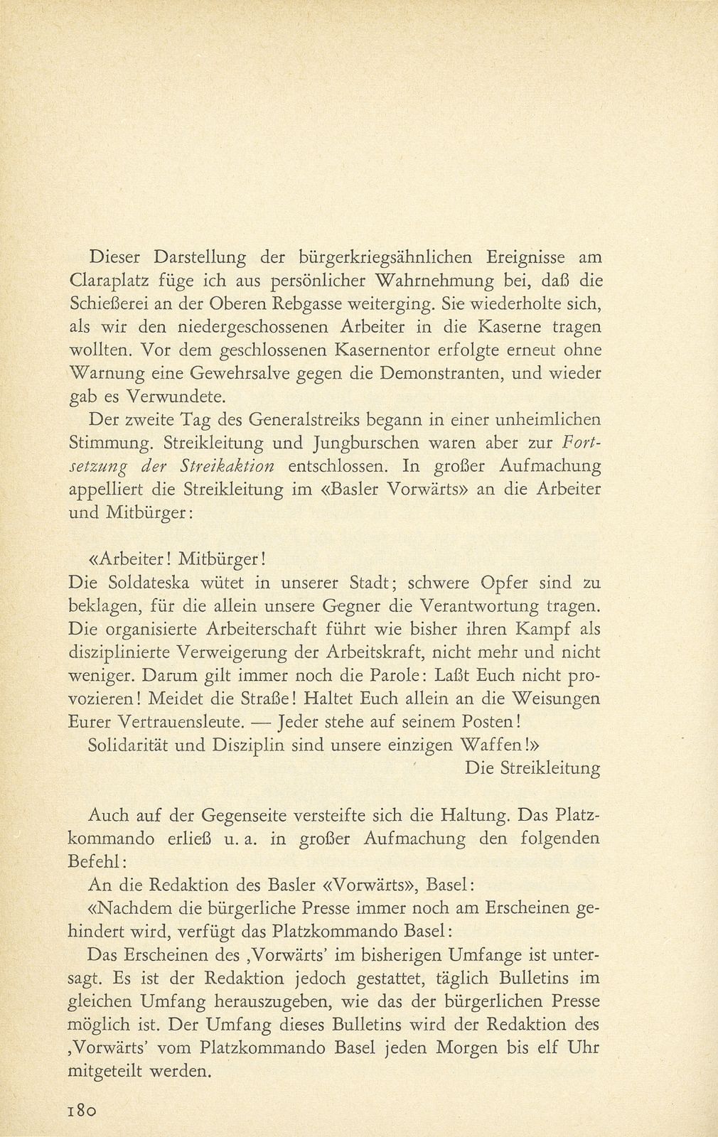 Erinnerungen an den Basler Generalstreik 1919 – Seite 10