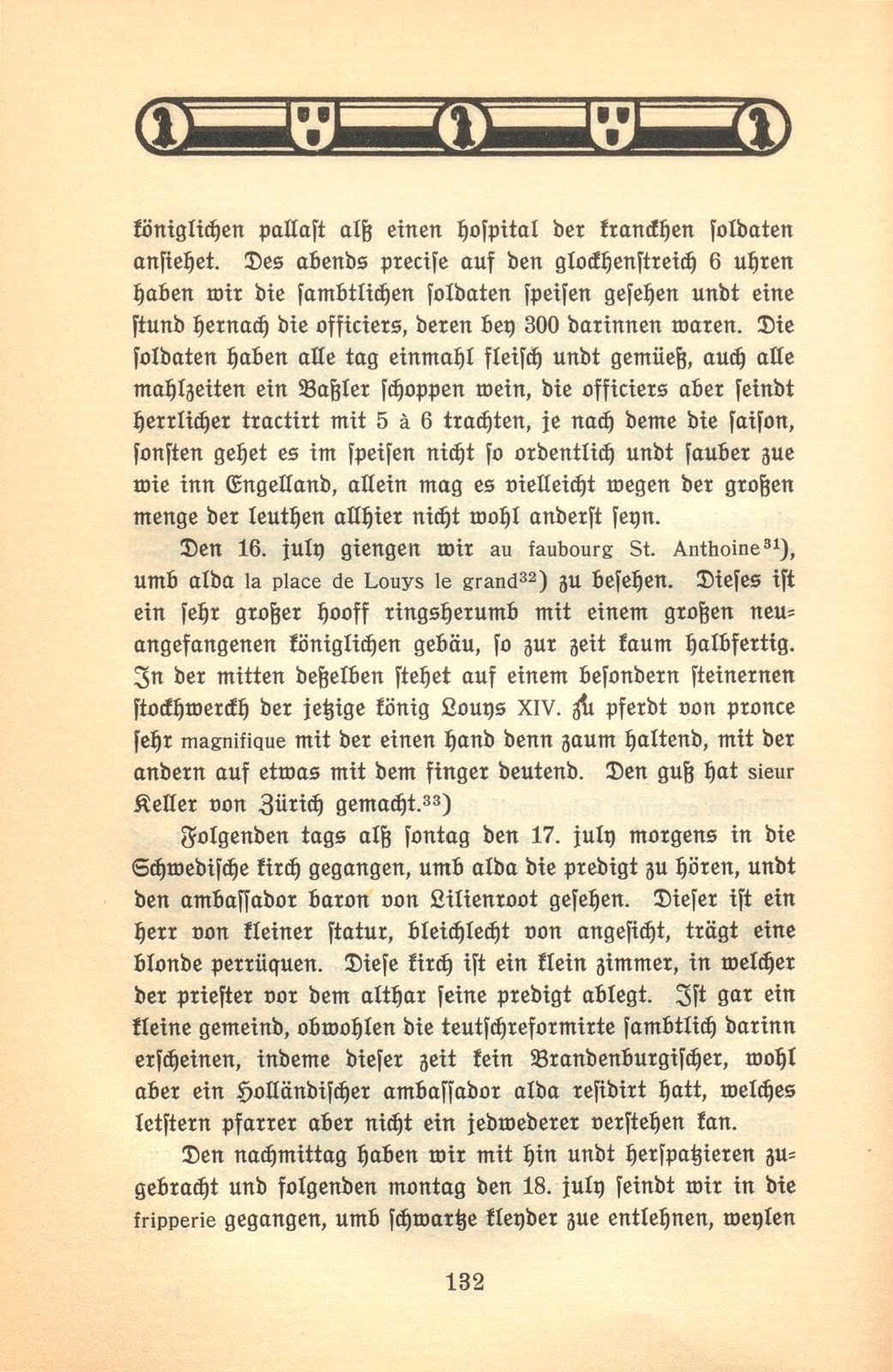 Der Aufenthalt eines Basler Kaufmanns in Paris im Jahre 1701 [Hans Burkhard Respinger] – Seite 14