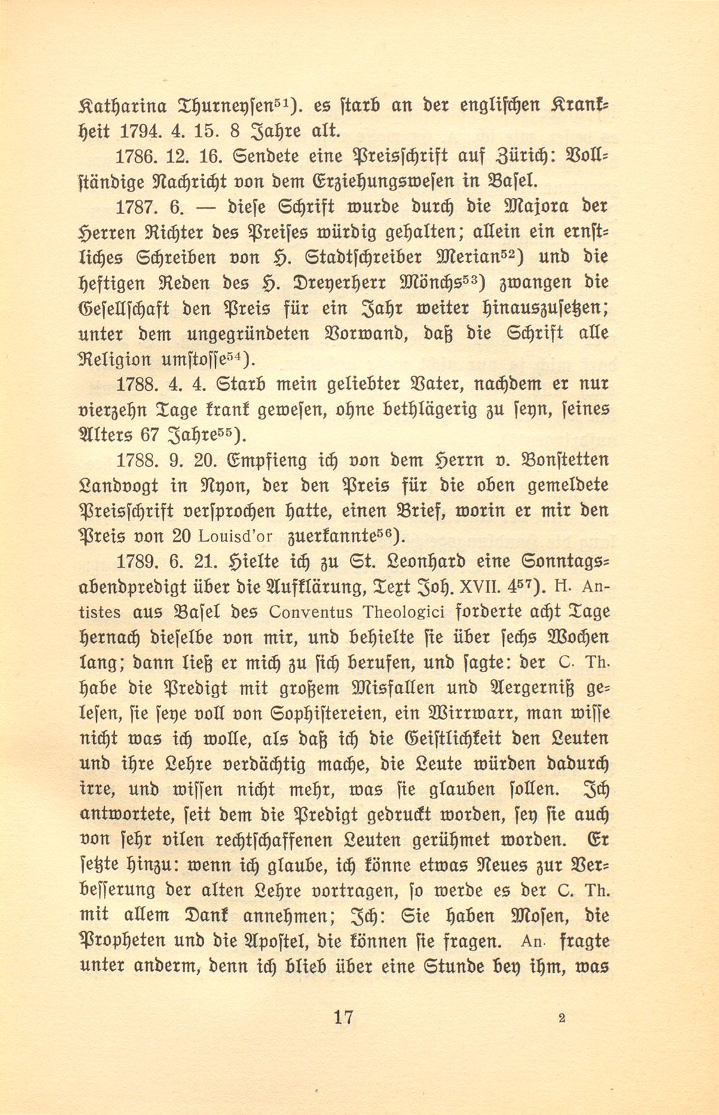 Aus den Papieren eines Pietisten und Aufklärers. [Joh. Frey] – Seite 17