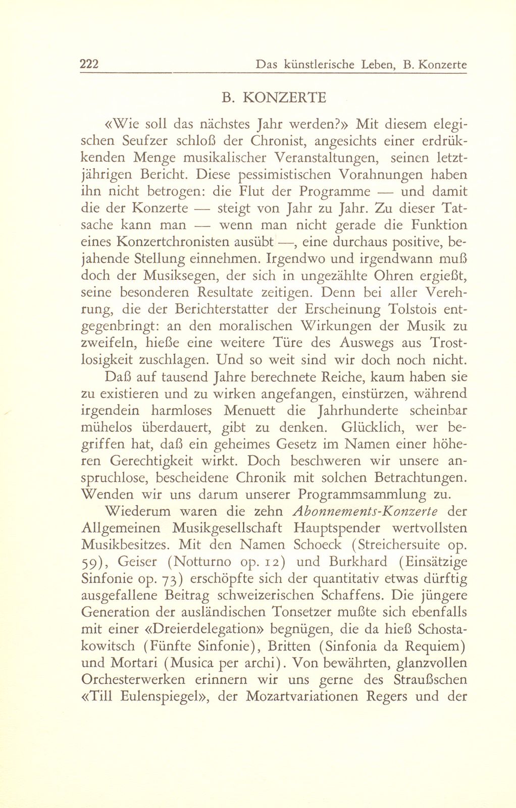 Das künstlerische Leben in Basel vom 1. Oktober 1946 bis 30. September 1947 – Seite 1