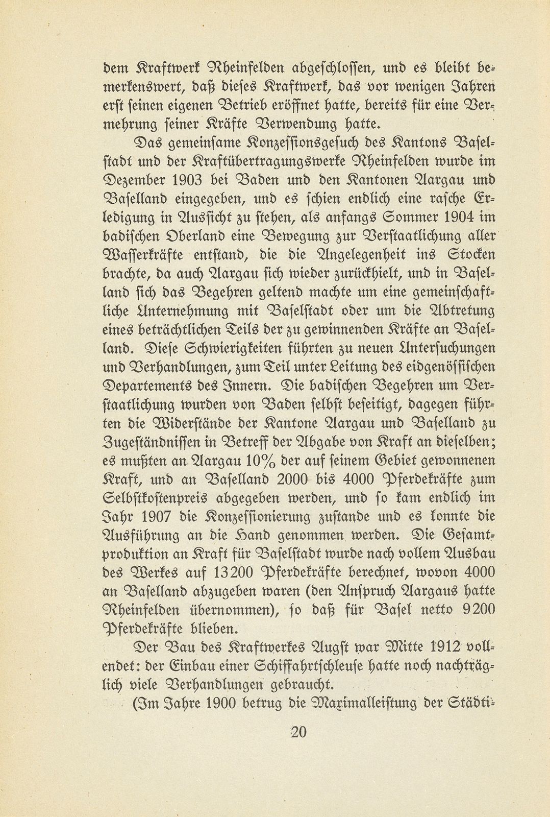 Die Anfänge der öffentlichen Betriebe der Stadt Basel – Seite 20