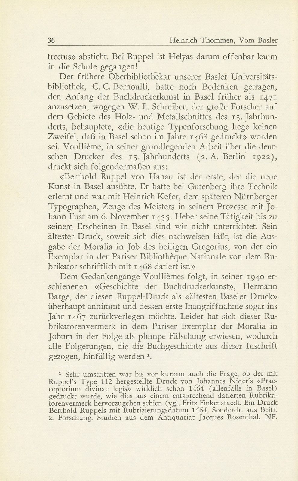 Vom Basler Buchdruck des 15. Jahrhunderts – Seite 7