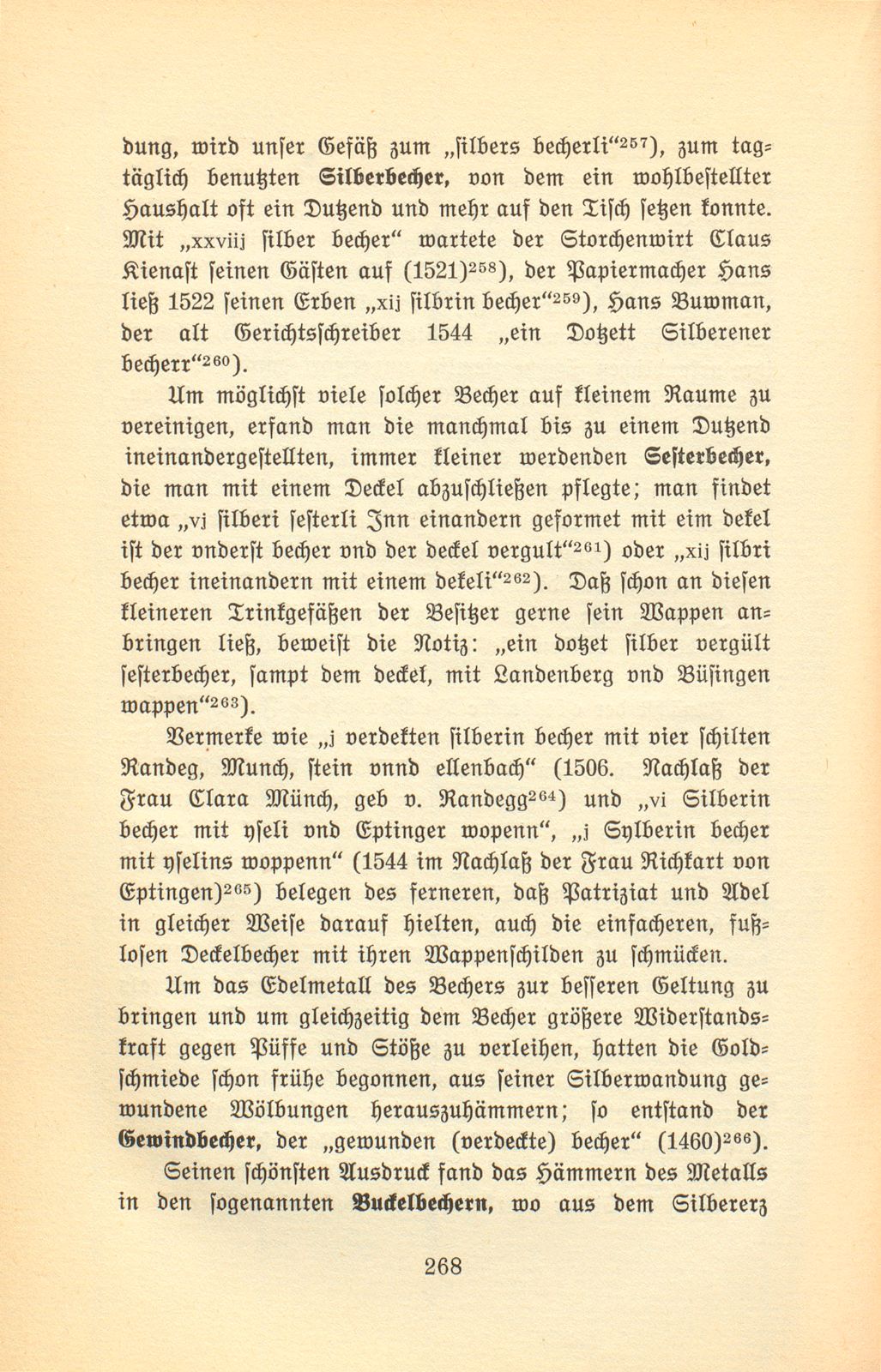 Der Basler Hausrat im Zeitalter der Spätgotik. (An Hand der schriftlichen Überlieferung.) – Seite 28