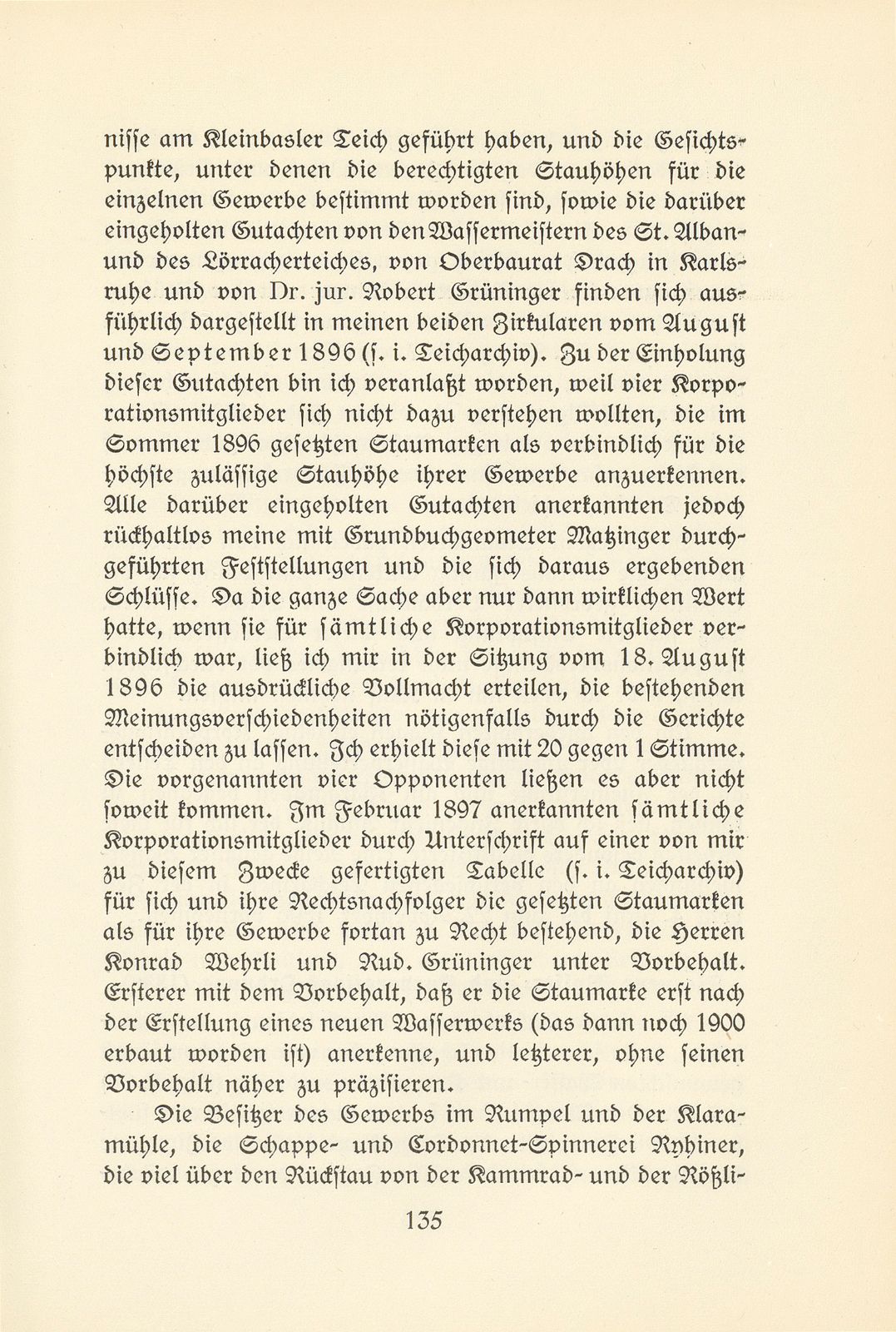 Memoiren des letzten Wassermeisters der Kleinbasler Teichkorporation – Seite 25