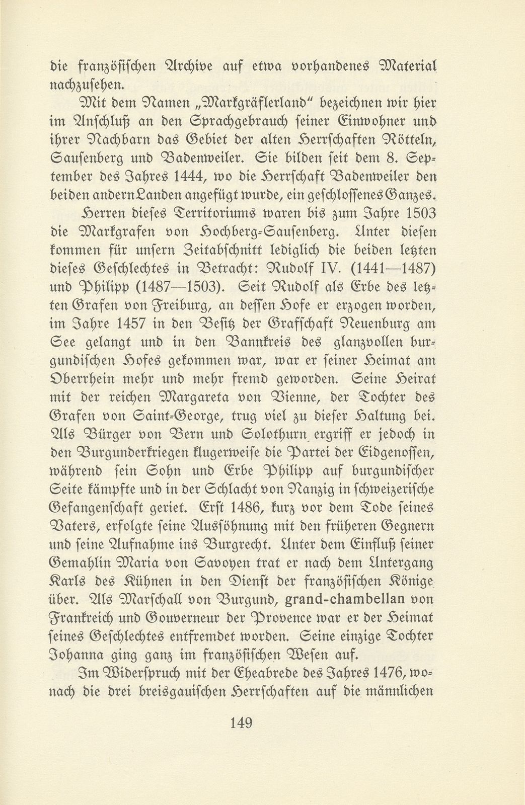 Wesen und Bedeutung der landständischen Einrichtung des Markgräflerlandes am Ausgang des Mittelalters – Seite 3