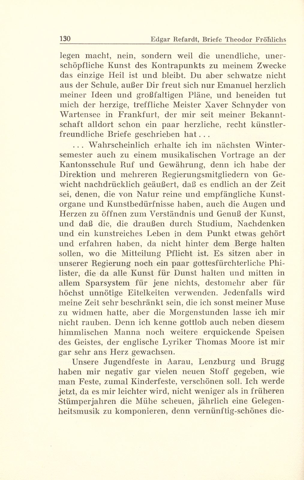 Aus Briefen Theodor Fröhlichs an Abel Burckhardt und Wilhelm Wackernagel – Seite 19