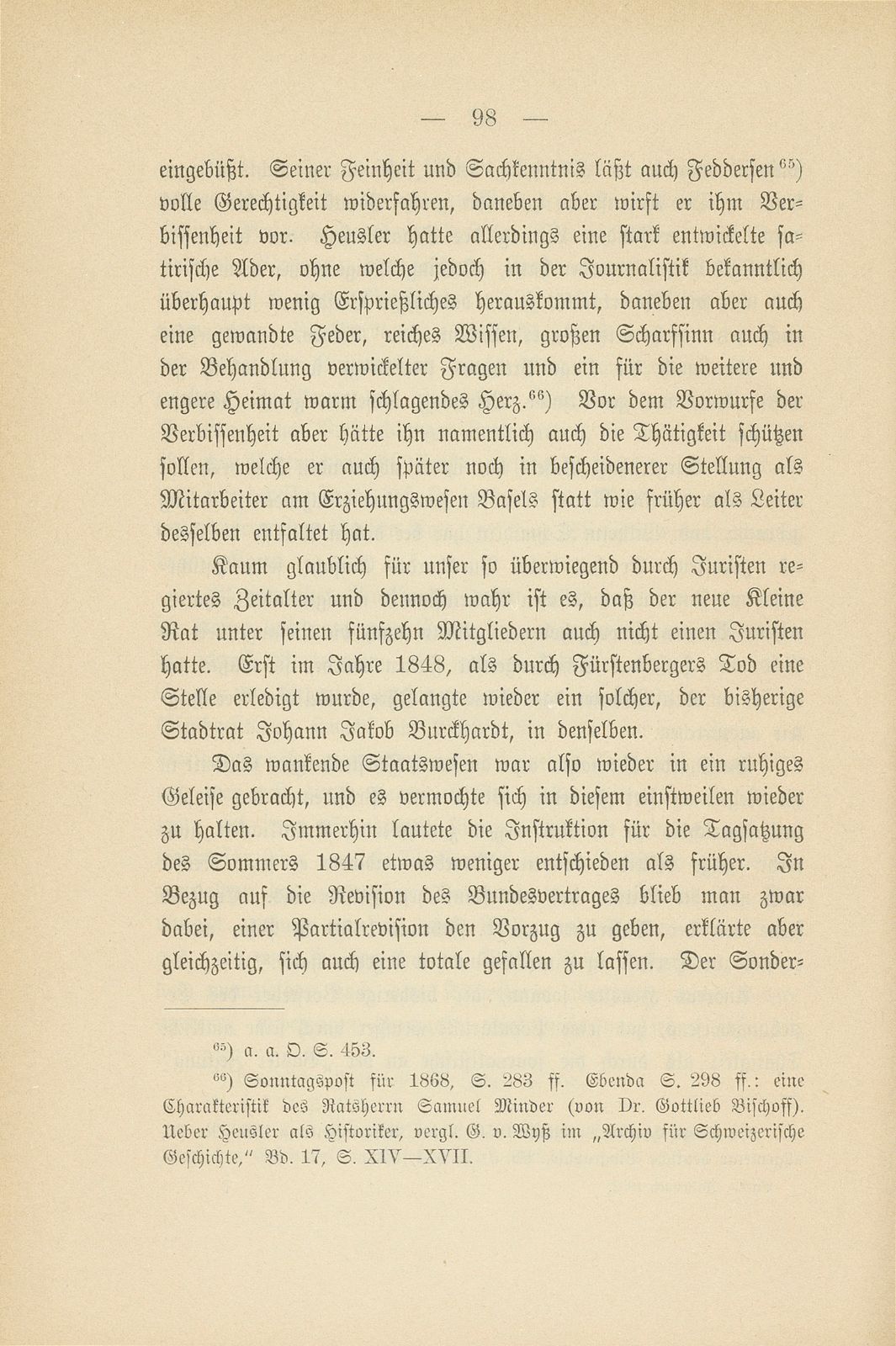 Basel zur Zeit der Freischarenzüge und des Sonderbunds – Seite 54