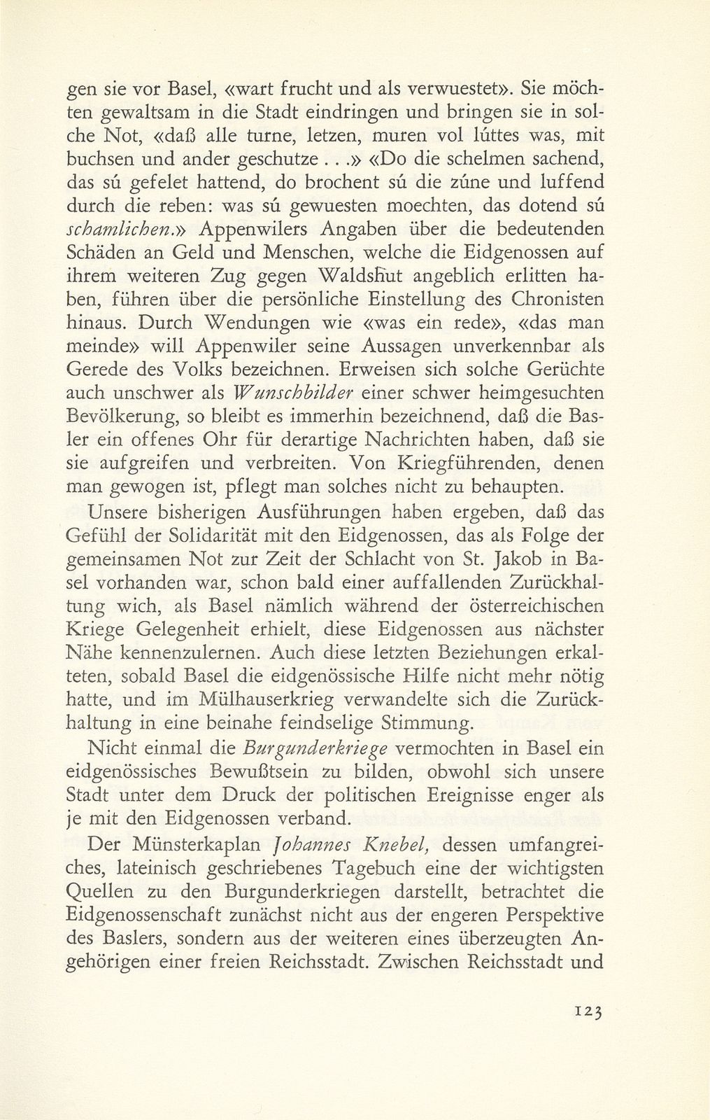 Die Eidgenossen im Urteil der baslerischen Geschichtsschreibung des 15. und 16. Jahrhunderts – Seite 7