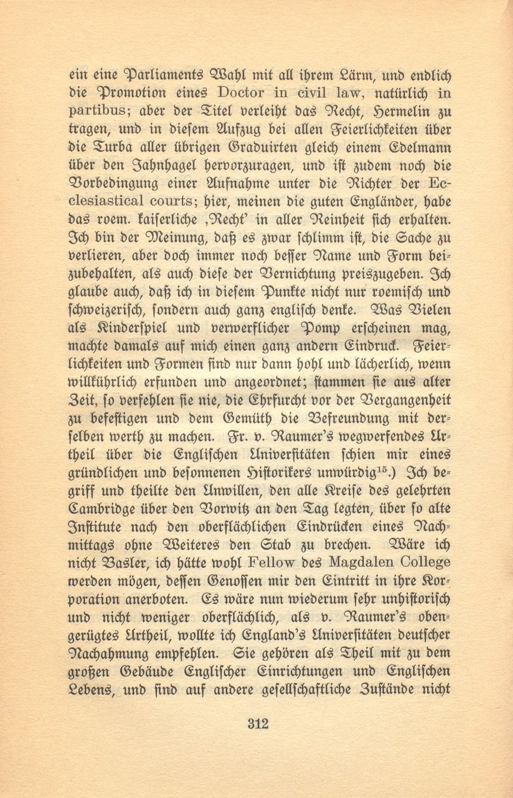 Autobiographische Aufzeichnungen von Prof. Johann Jakob Bachofen – Seite 20