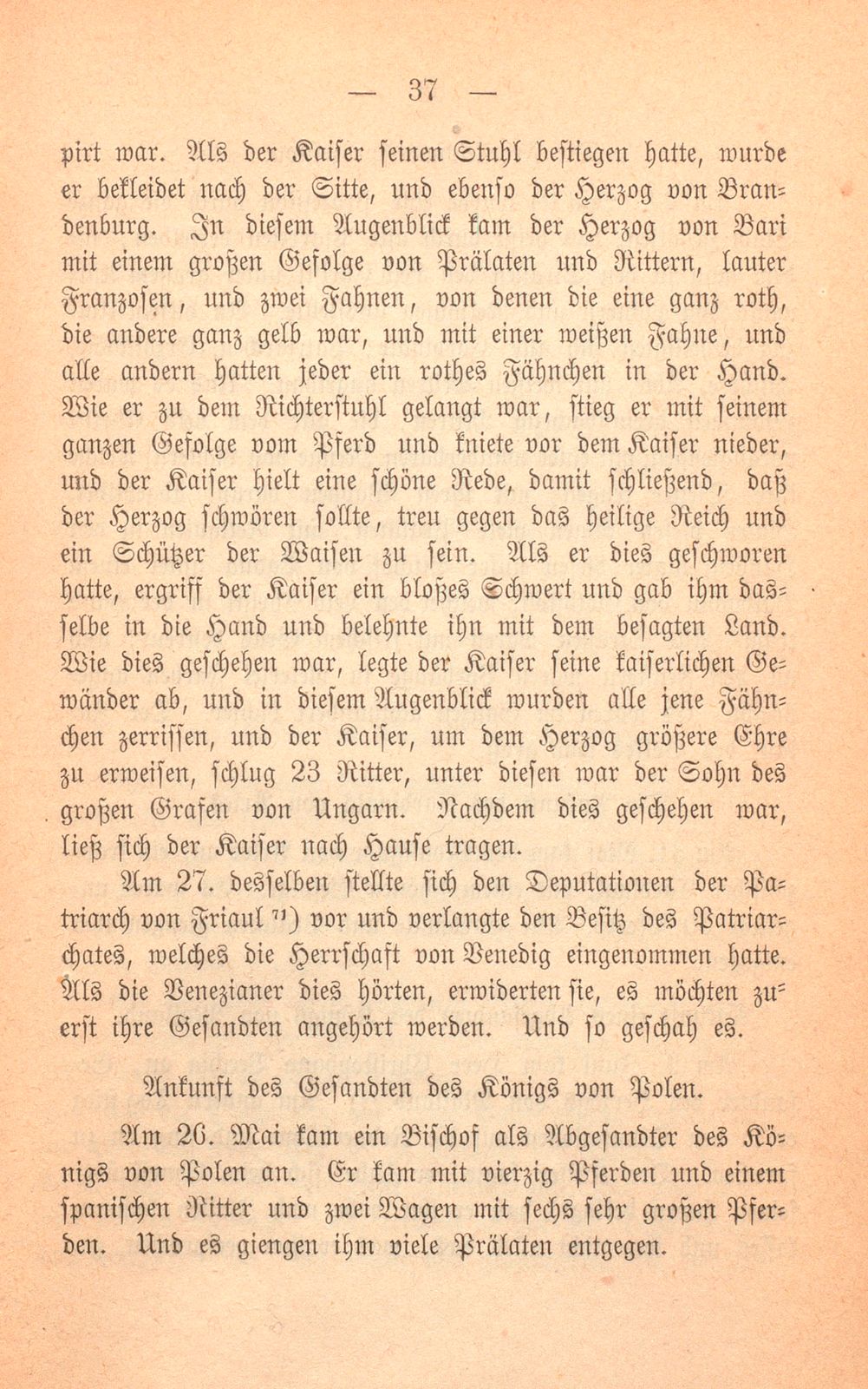 Andrea Gattaro von Padua, Tagebuch der Venetianischen Gesandten beim Concil zu Basel. (1433-1435.) – Seite 37