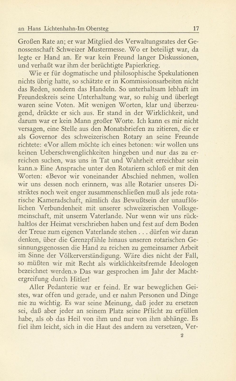 Zur Erinnerung an Hans Lichtenhahn-Im Obersteg – Seite 9