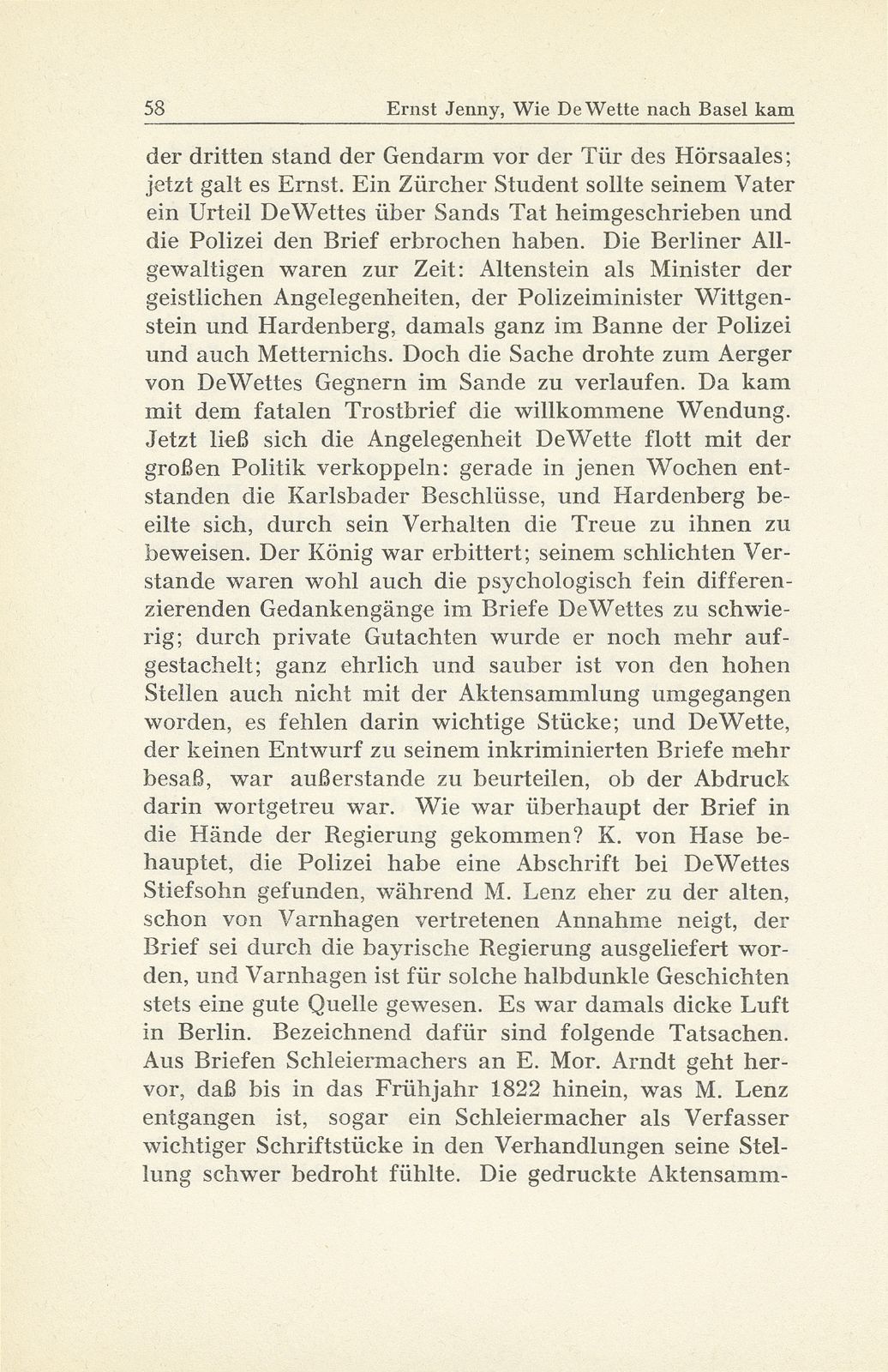 Wie De Wette nach Basel kam – Seite 8