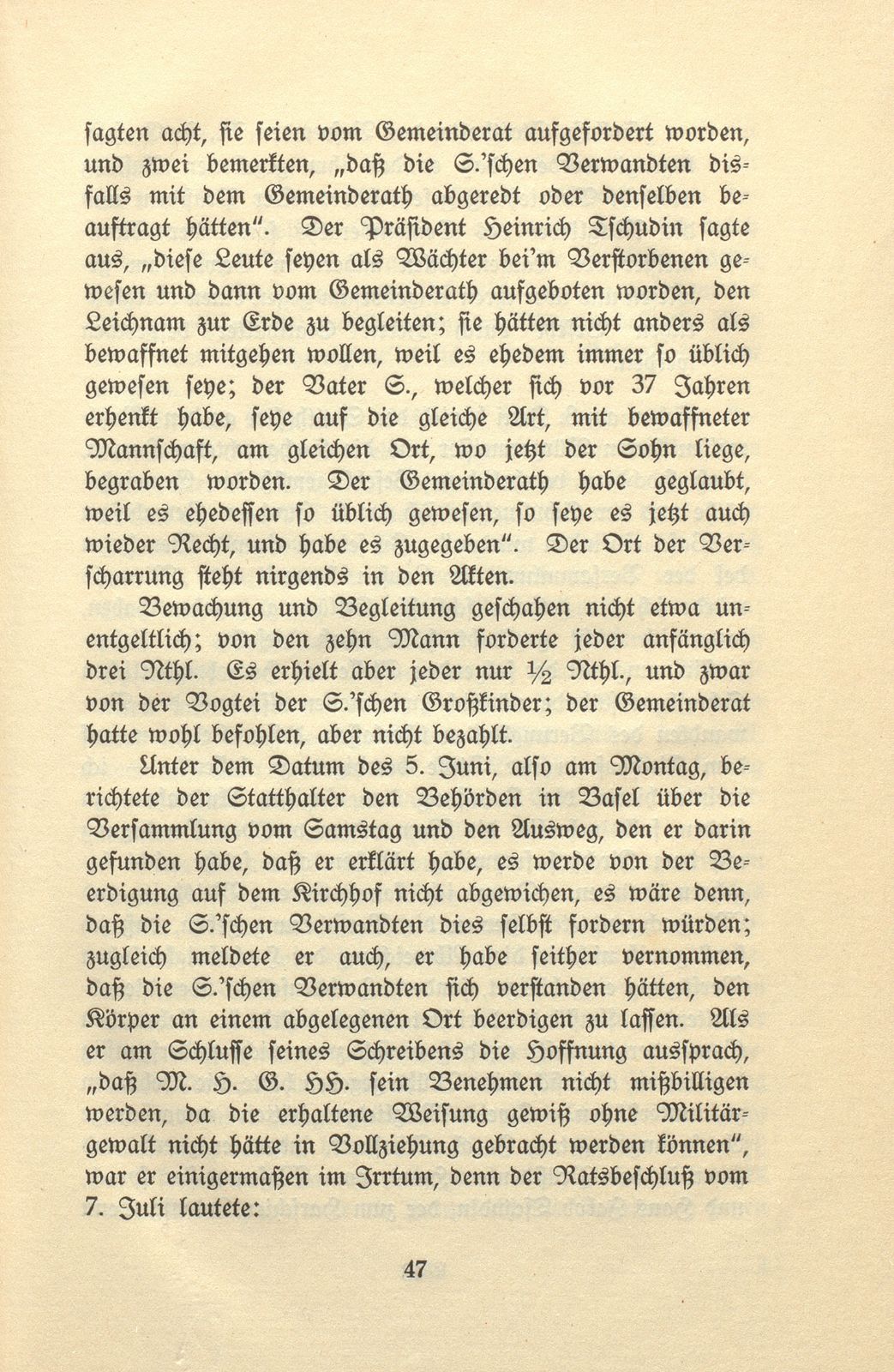 Eine Baselbieter Dorfrevolte im Jahre 1809 – Seite 17