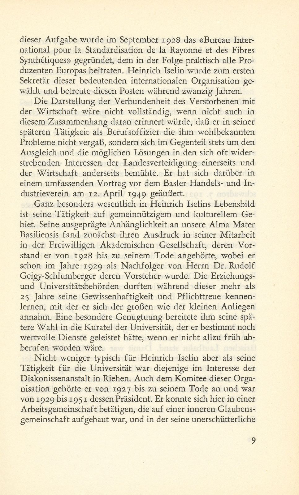 Heinrich Iselin-Weber J.U.D. und Oberstkorpskommandant, 1888-1955 – Seite 5