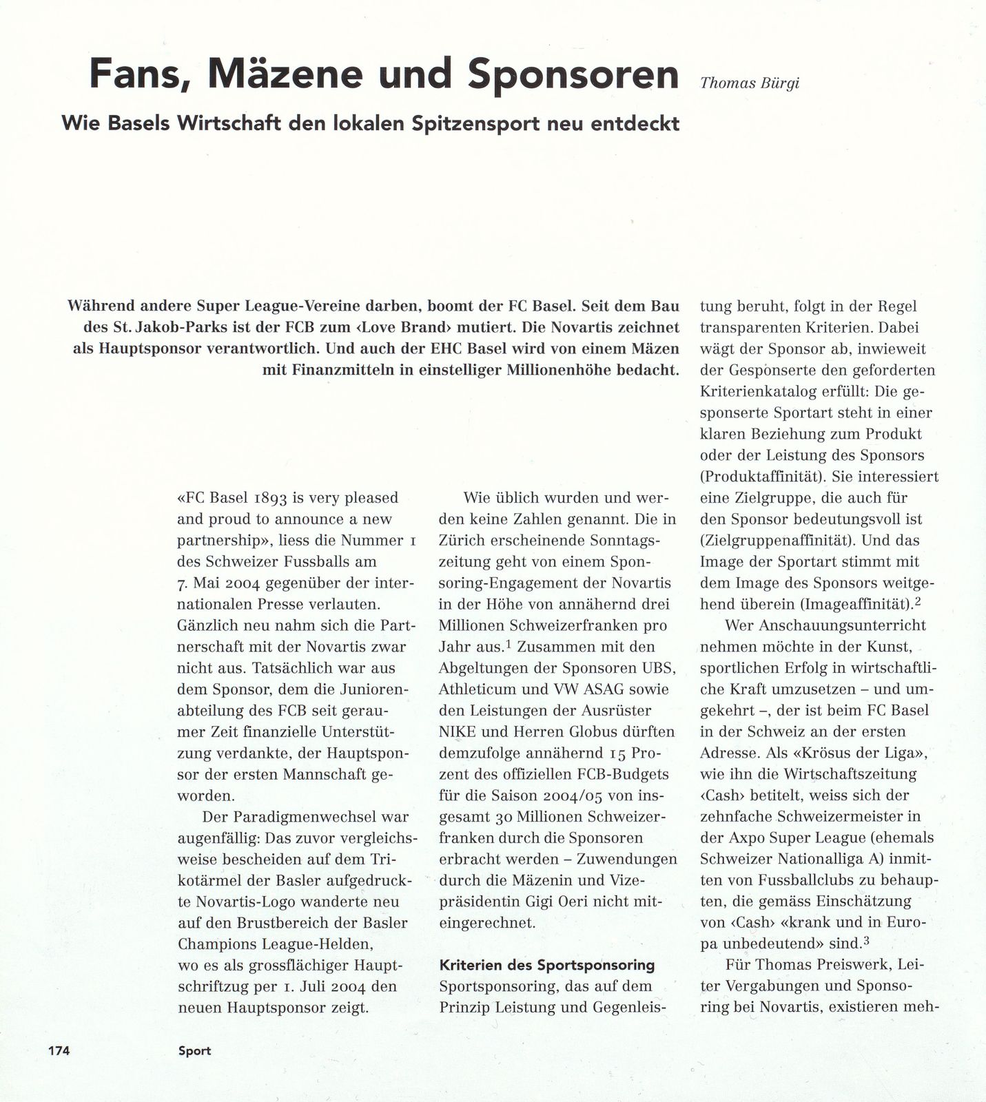 Fans, Mäzene und Sponsoren – Seite 1