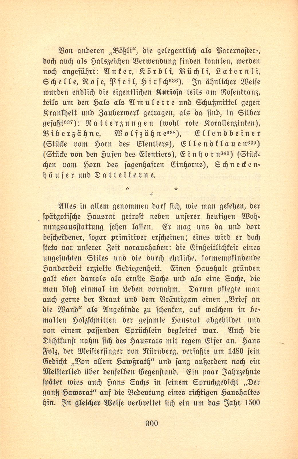 Der Basler Hausrat im Zeitalter der Spätgotik. (An Hand der schriftlichen Überlieferung.) – Seite 60