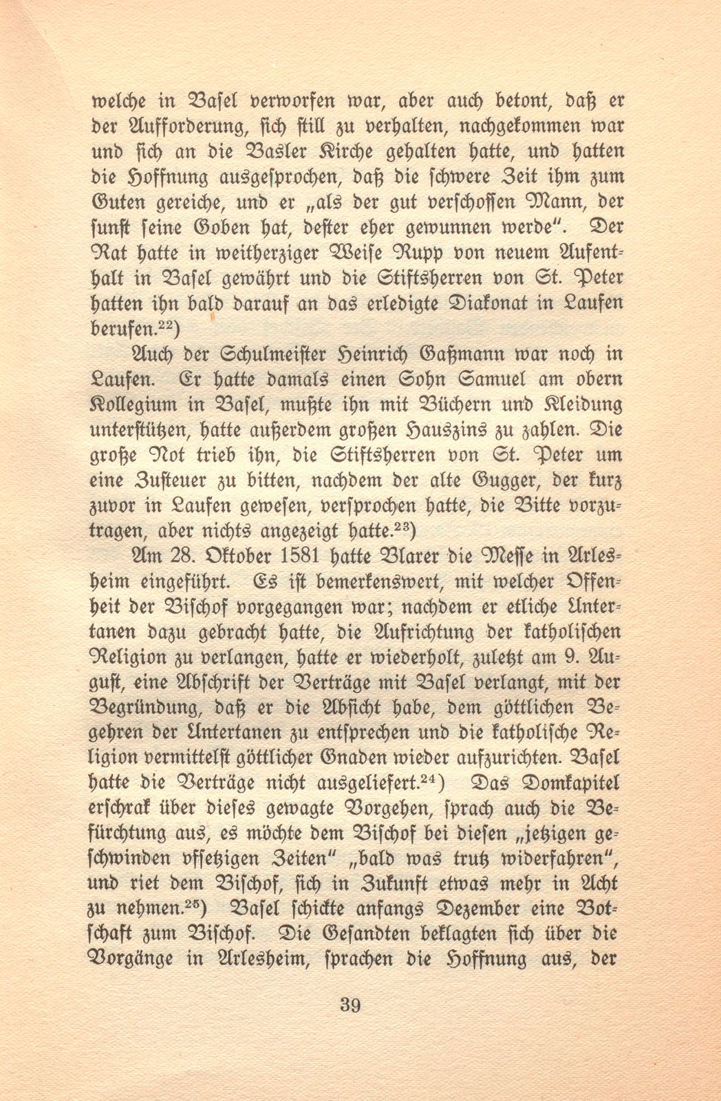 Die Gegenreformation im baslerisch-bischöflichen Laufen – Seite 9