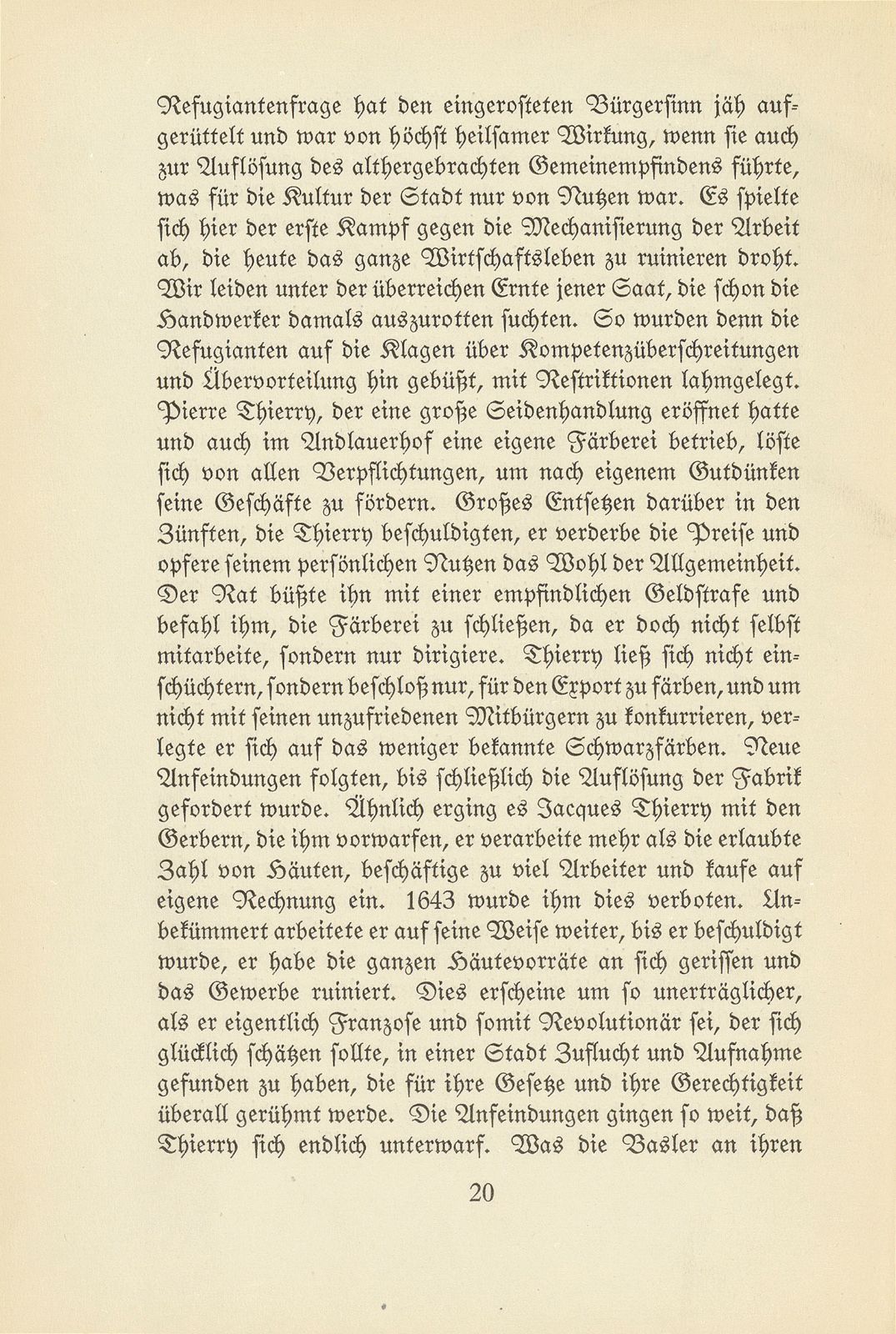 Der Einfluss der französischen Refugianten auf die Kultur Basels – Seite 9