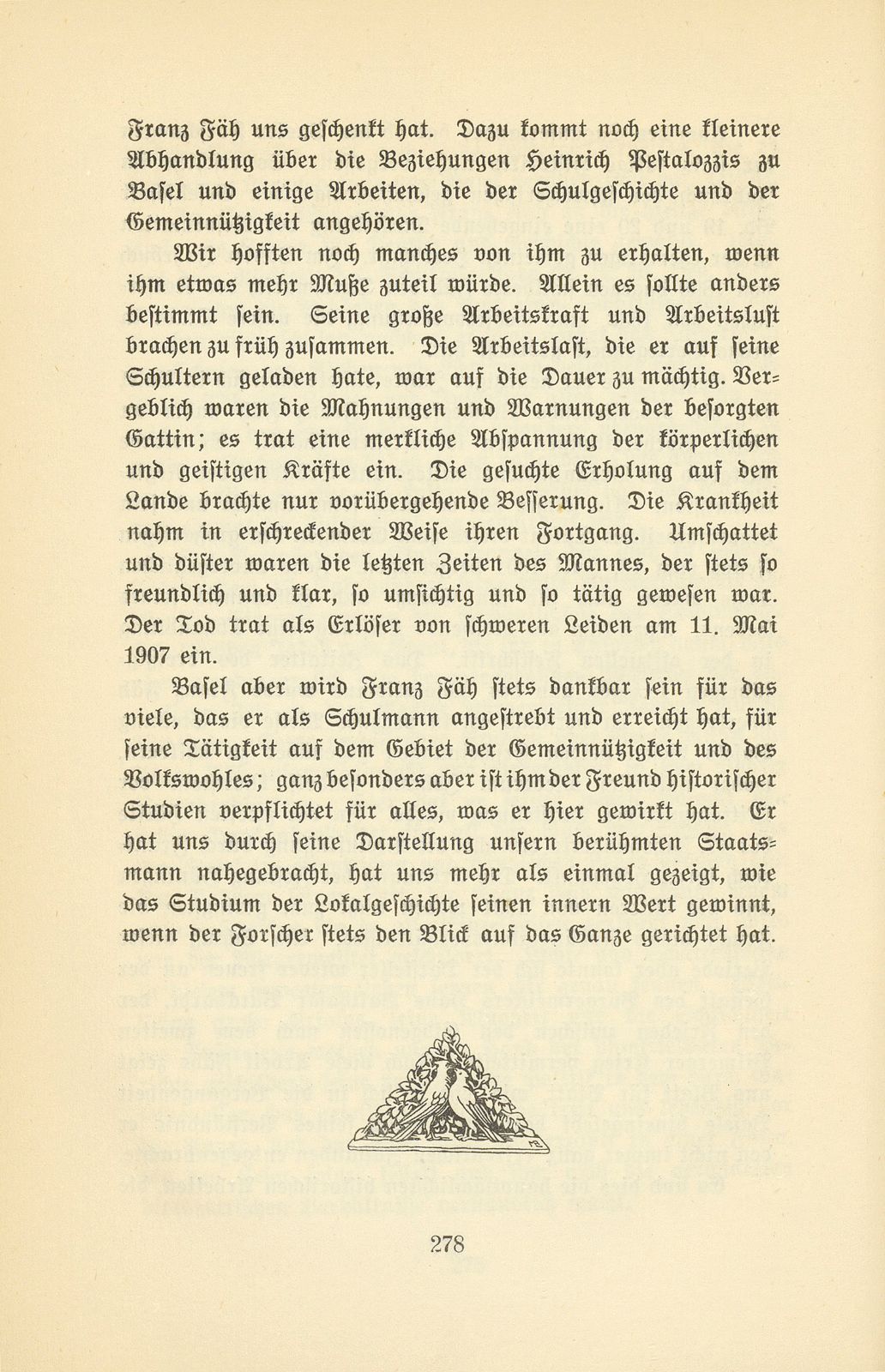 Zur Erinnerung an zwei Basler Schulmänner und Historiker [J.W. Hess und Dr. F. Fäh] – Seite 12