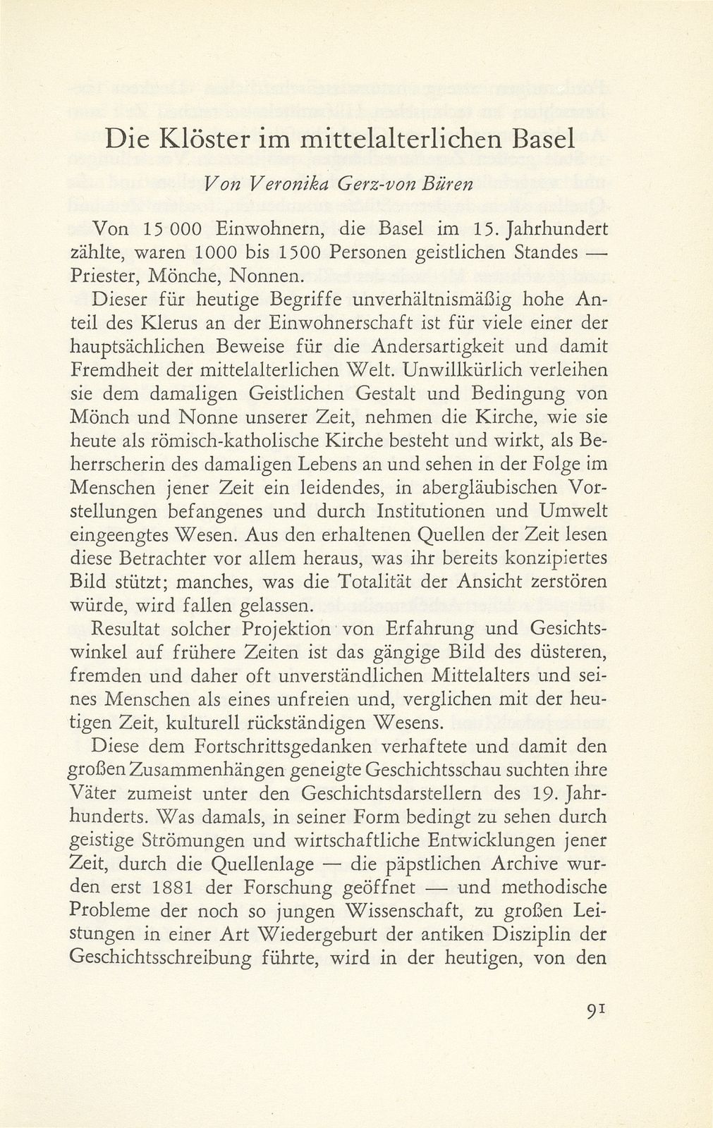 Die Klöster im mittelalterlichen Basel – Seite 1