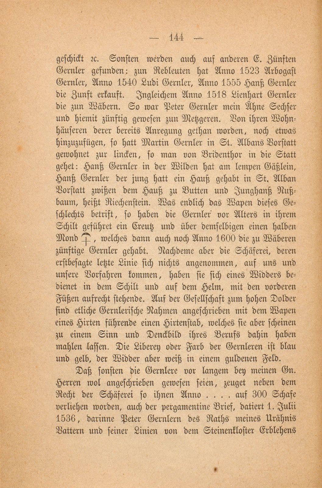 Aus einem baslerischen Stammbuch, XVII. Jahrhundert – Seite 8