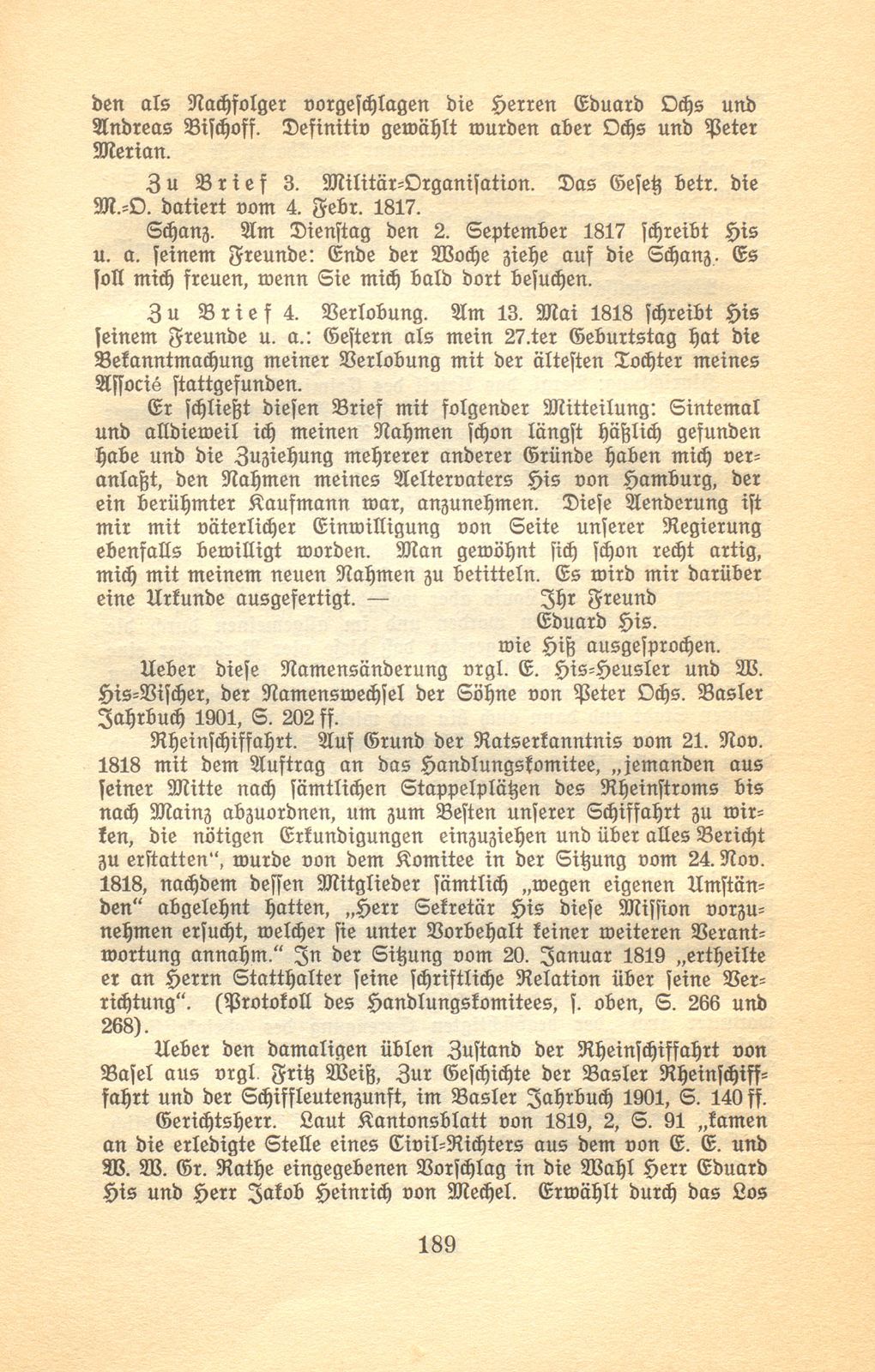 Aus den Briefen eines Baslers vor hundert Jahren [Eduard His-La Roche] – Seite 23