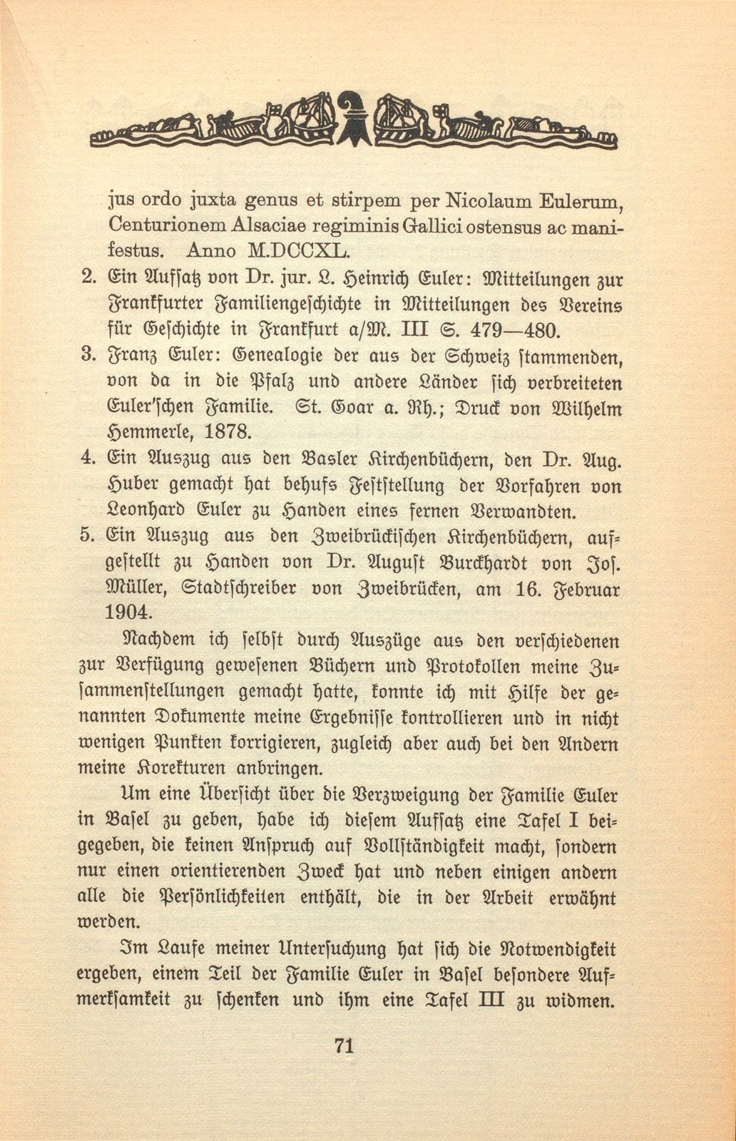 Zur Genealogie der Familie Euler in Basel – Seite 3