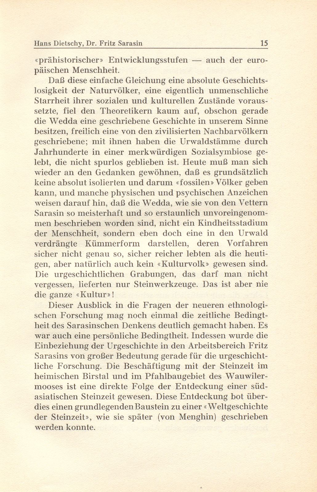 Dr. phil. Dr. h.c. Fritz Sarasin 3. Dezember 1859 bis 23. März 1942 – Seite 9