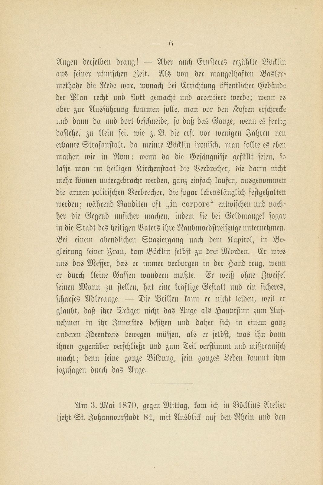 Erinnerungen an Arnold Böcklin nach Tagebuchnotizen eines Studenten – Seite 4