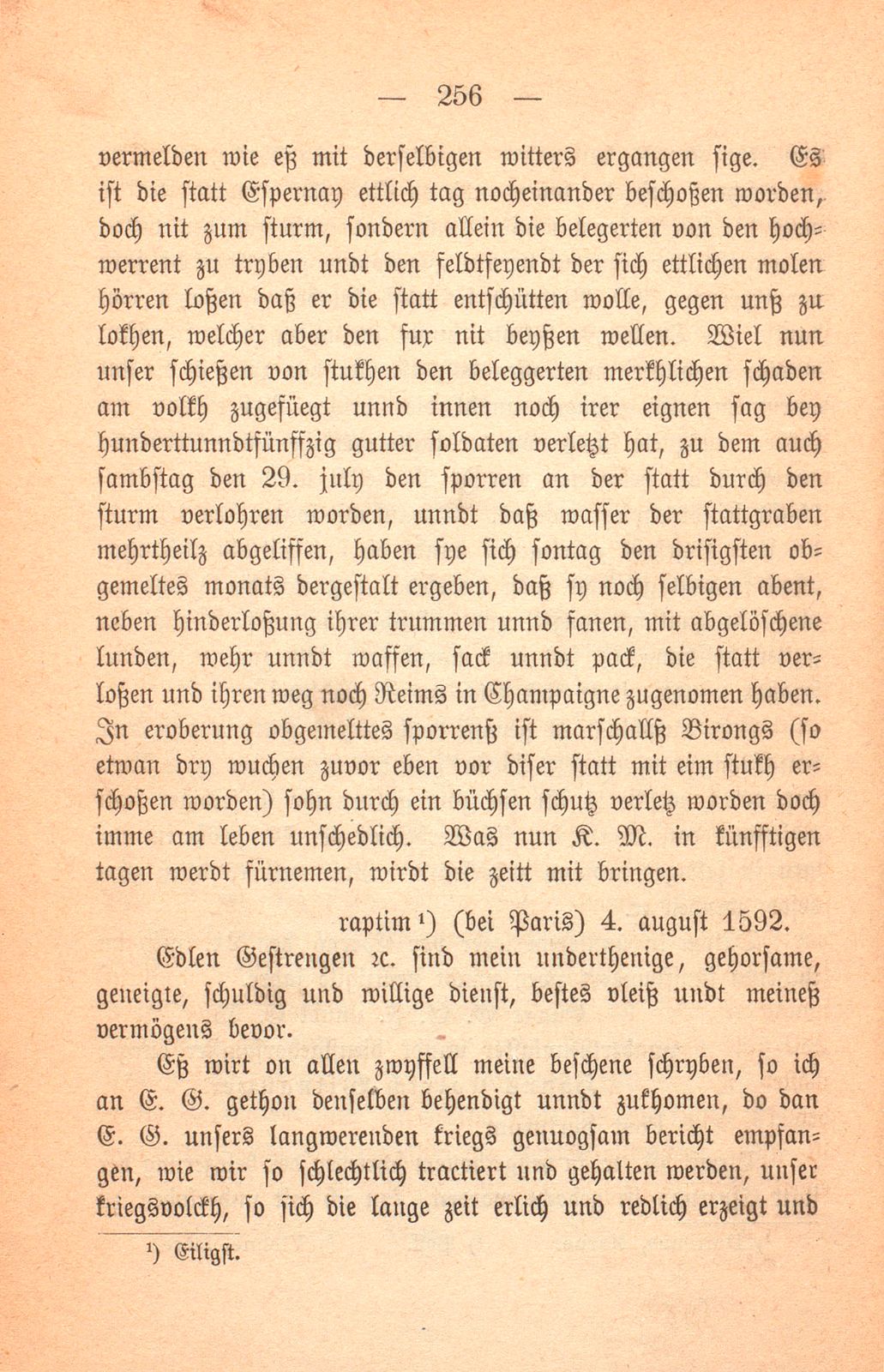 Schicksal einiger Basler Fähnlein in französischem Sold. (1589-1593.) – Seite 105