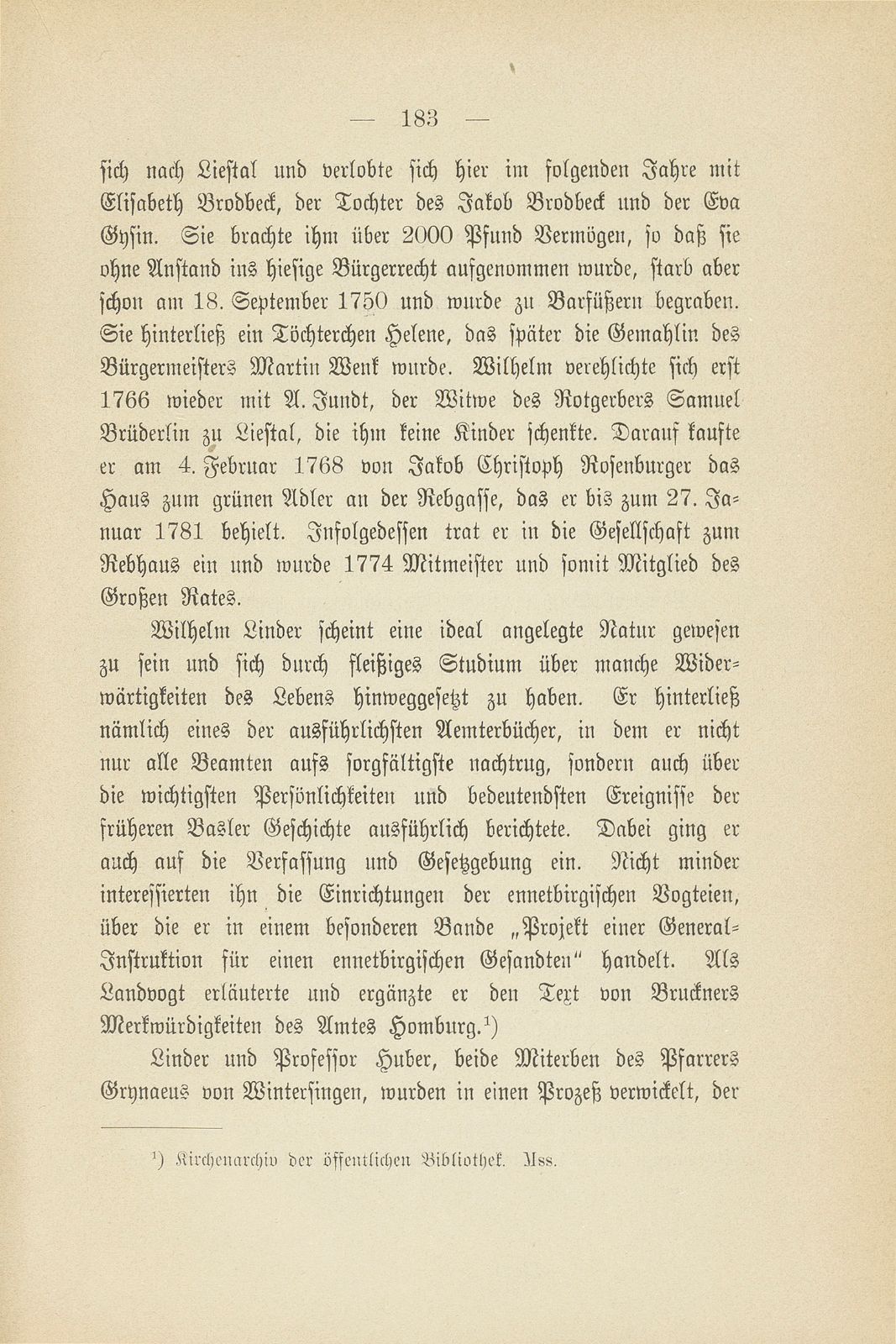 Stadt und Landschaft Basel in der zweiten Hälfte des 18. Jahrhunderts – Seite 60