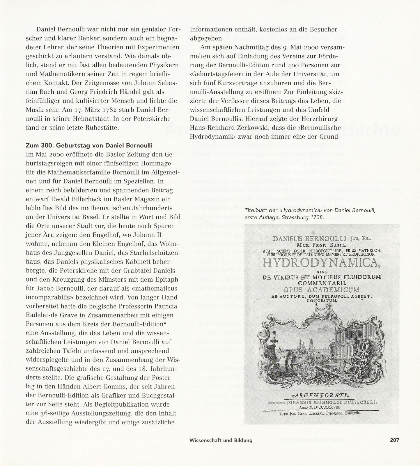 Daniel Bernoulli (1700 – 1782) – 300 Jahre und immer noch aktuell – Seite 4