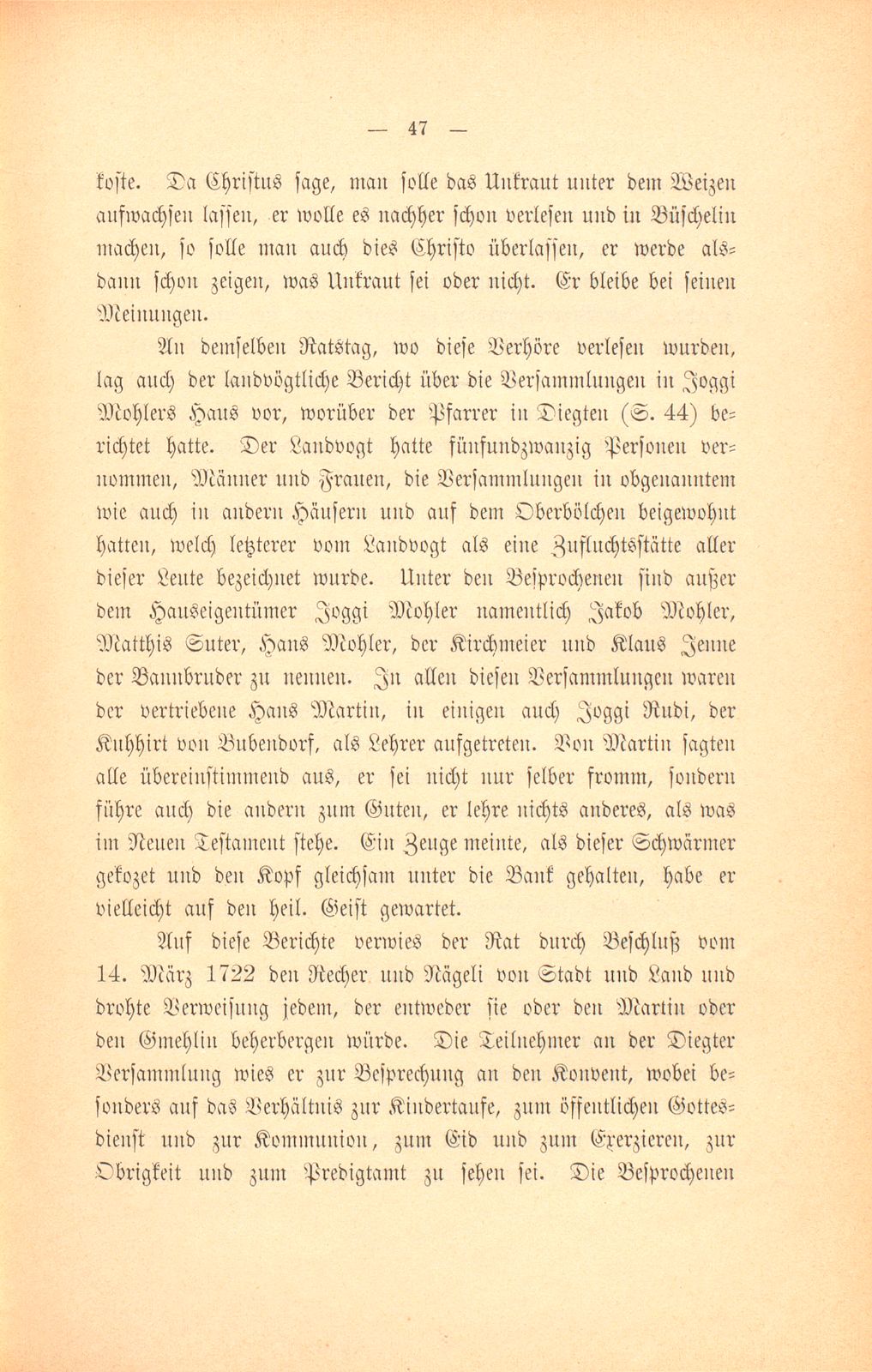 Die Basler Separatisten im ersten Viertel des XVIII. Jahrhunderts – Seite 18