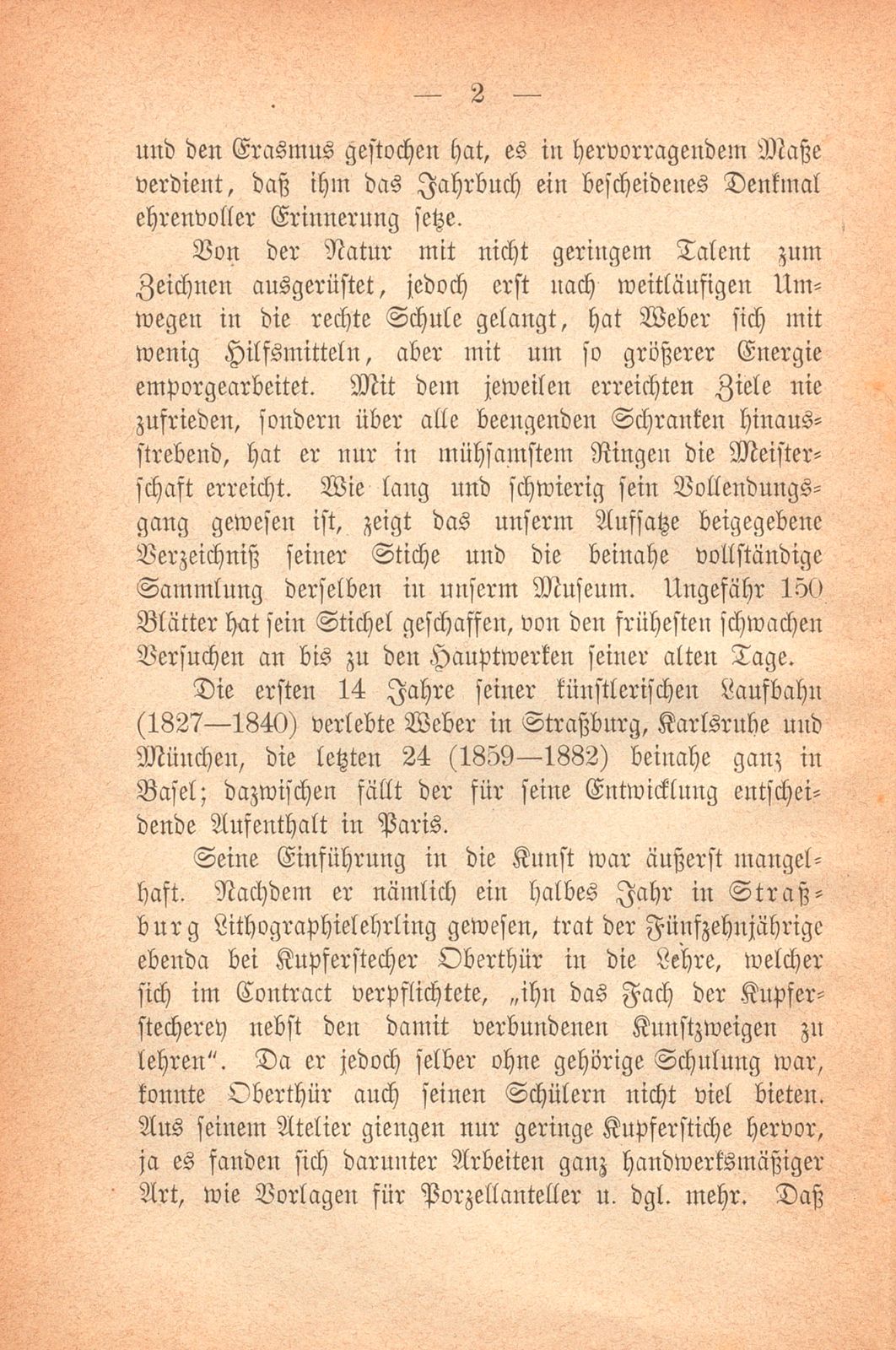 Friedrich Weber, geb. 10. September 1813, gest. 17. Februar 1882 – Seite 2