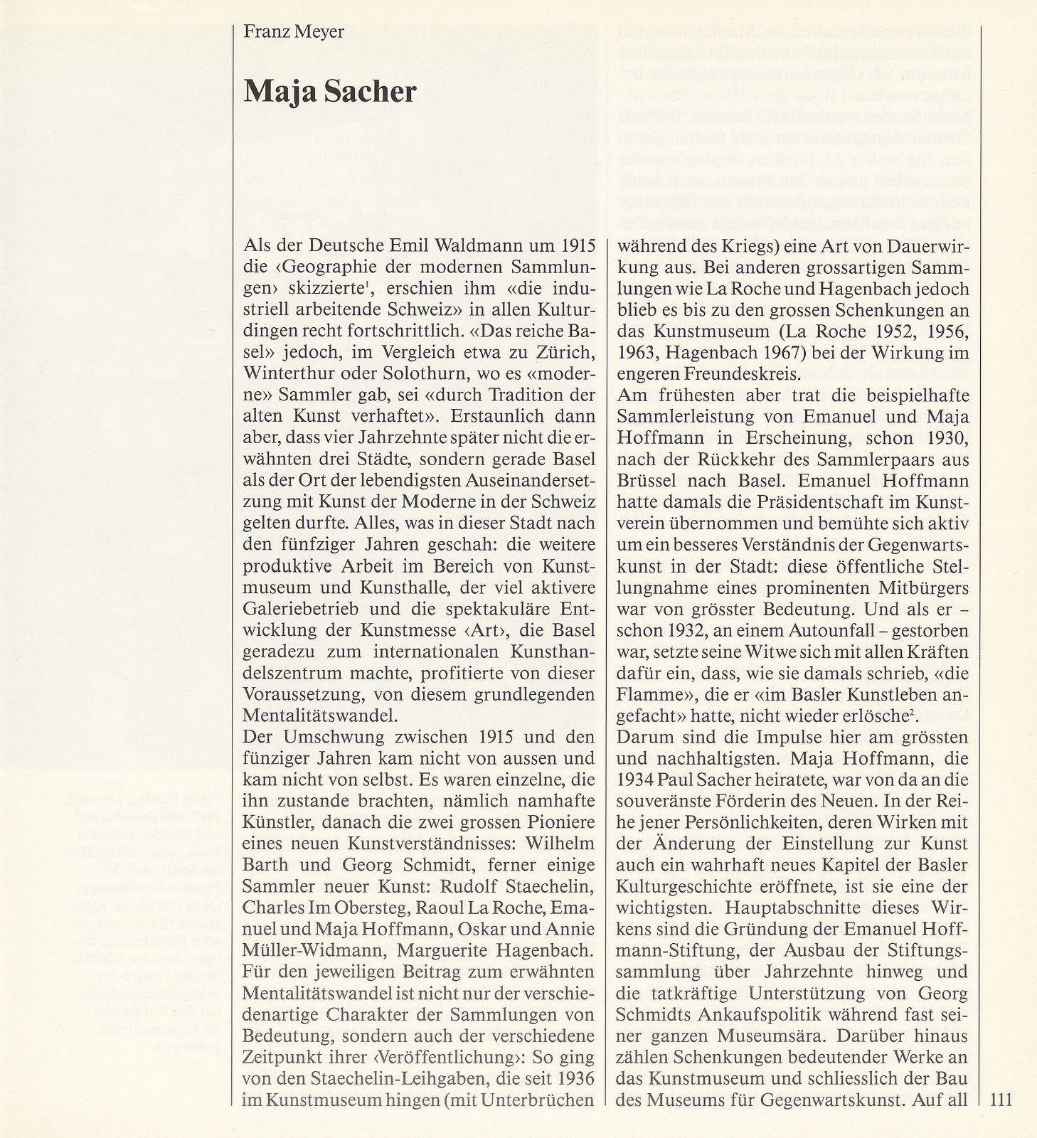 Maja Sacher – Seite 1