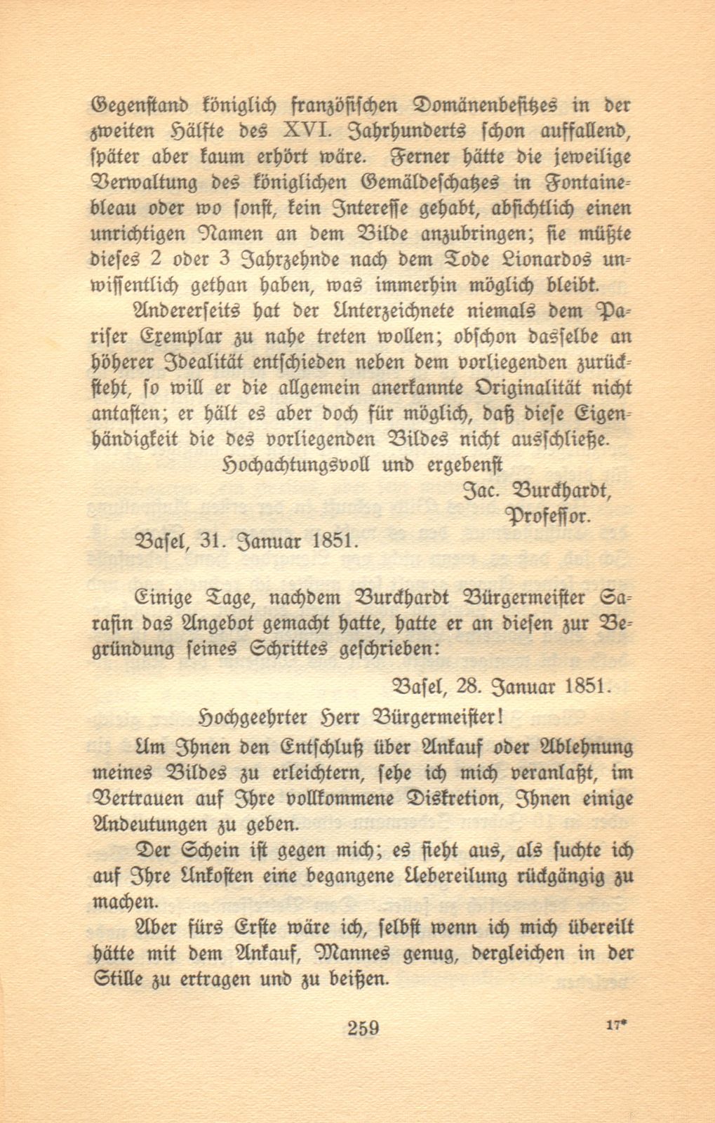 Beiträge zum Verhältnis zwischen Jacob Burckhardt und Arnold Böcklin – Seite 8