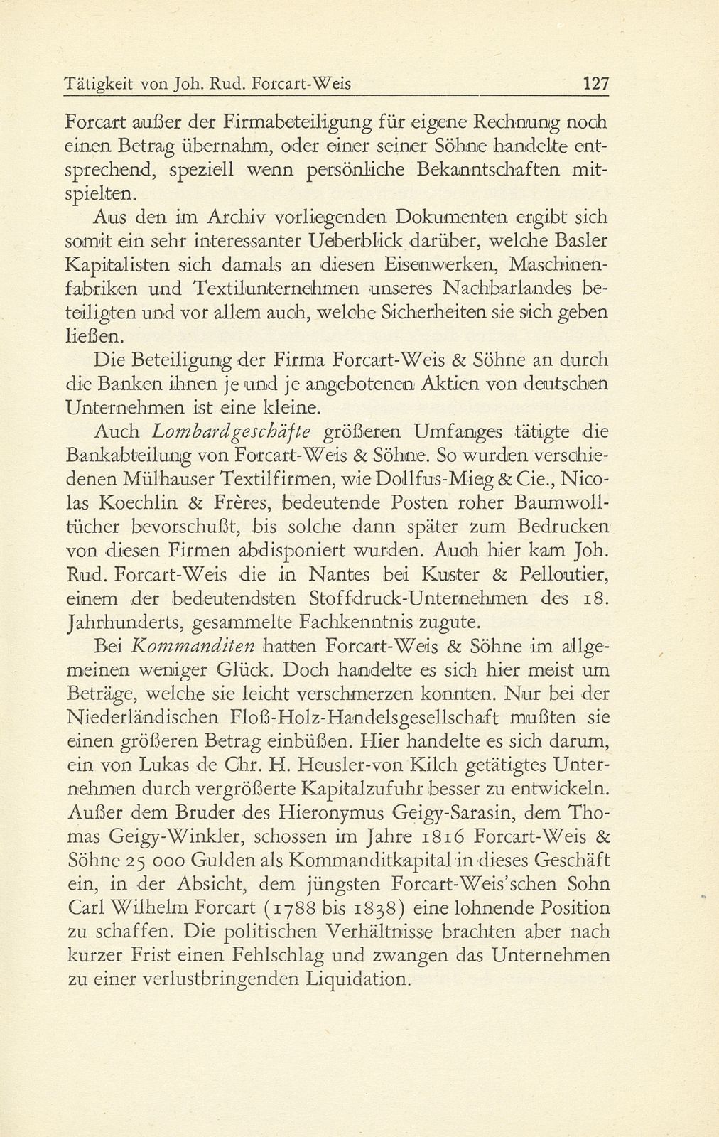 Die geschäftliche Tätigkeit von Johann Rudolf Forcart-Weis 1749-1834 – Seite 26