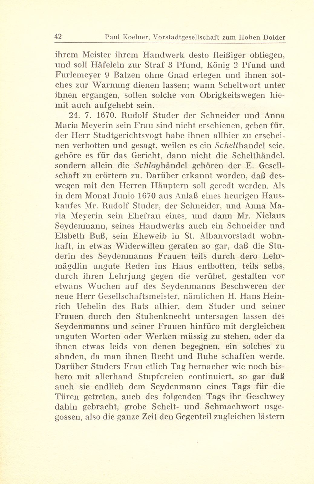 Aus der Gerichtspraxis der Vorstadtgesellschaft zum Hohen Dolder – Seite 28