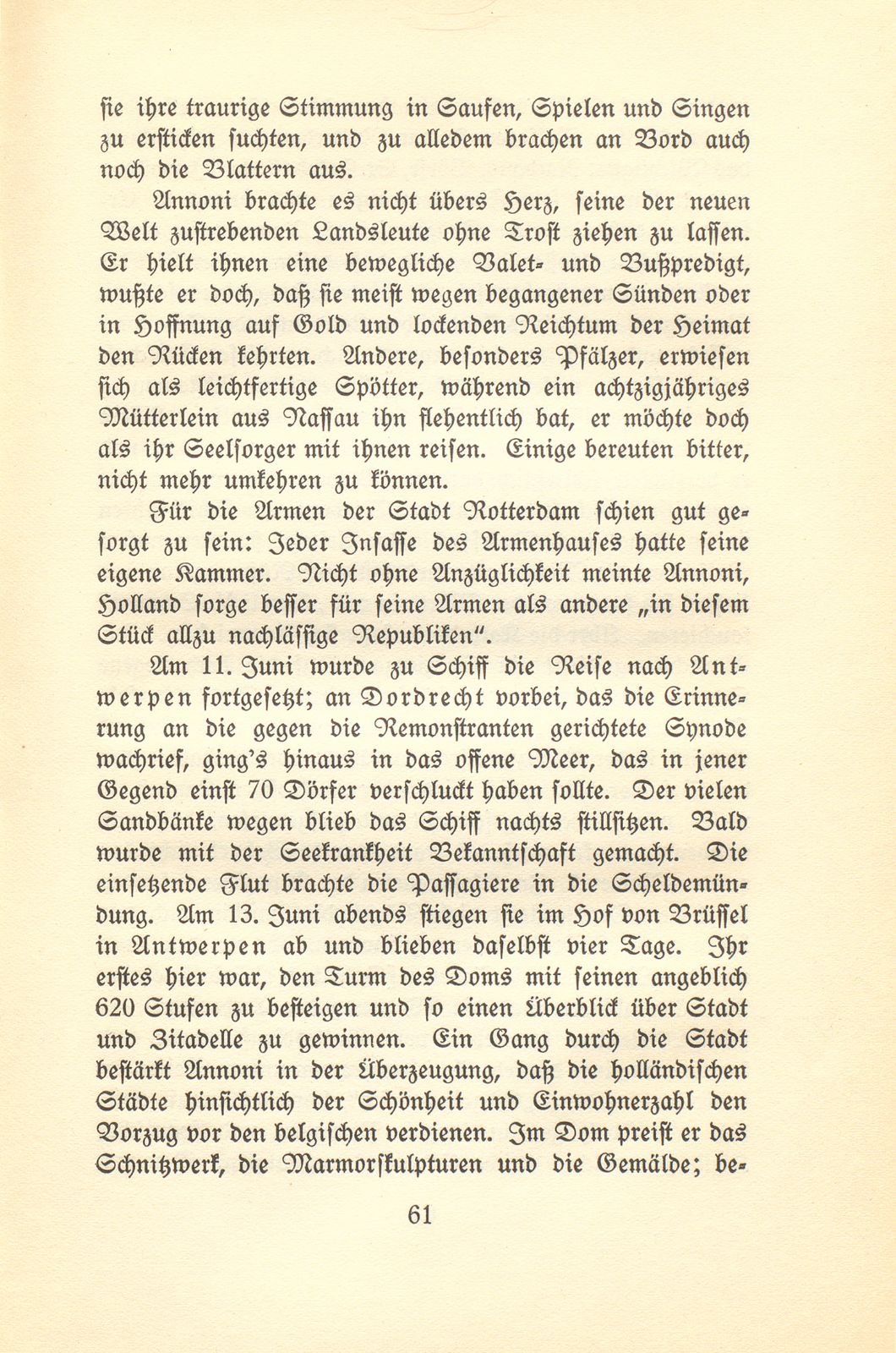 Aus den Wanderjahren des Hieronymus Annoni (1697-1770) – Seite 18