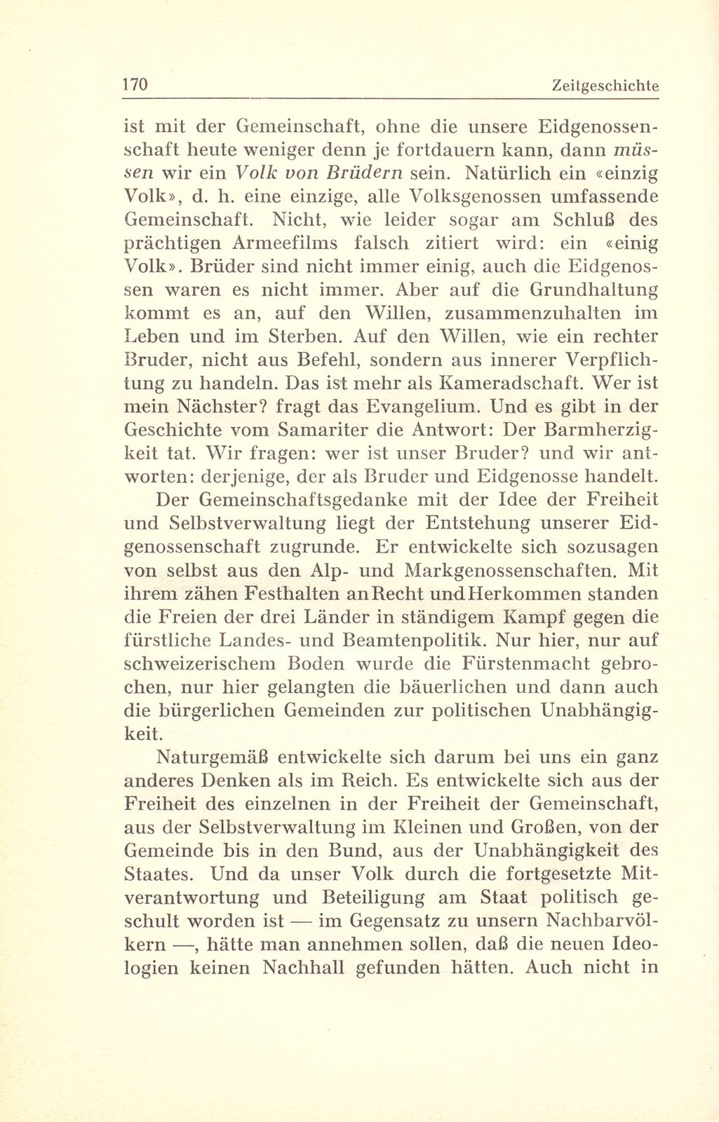 Zur Zeitgeschichte: 2. Gedenkfeier im Münster zur Erinnerung an die Gründung der Schweizerischen Eidgenossenschaft vor 650 Jahren – Seite 3